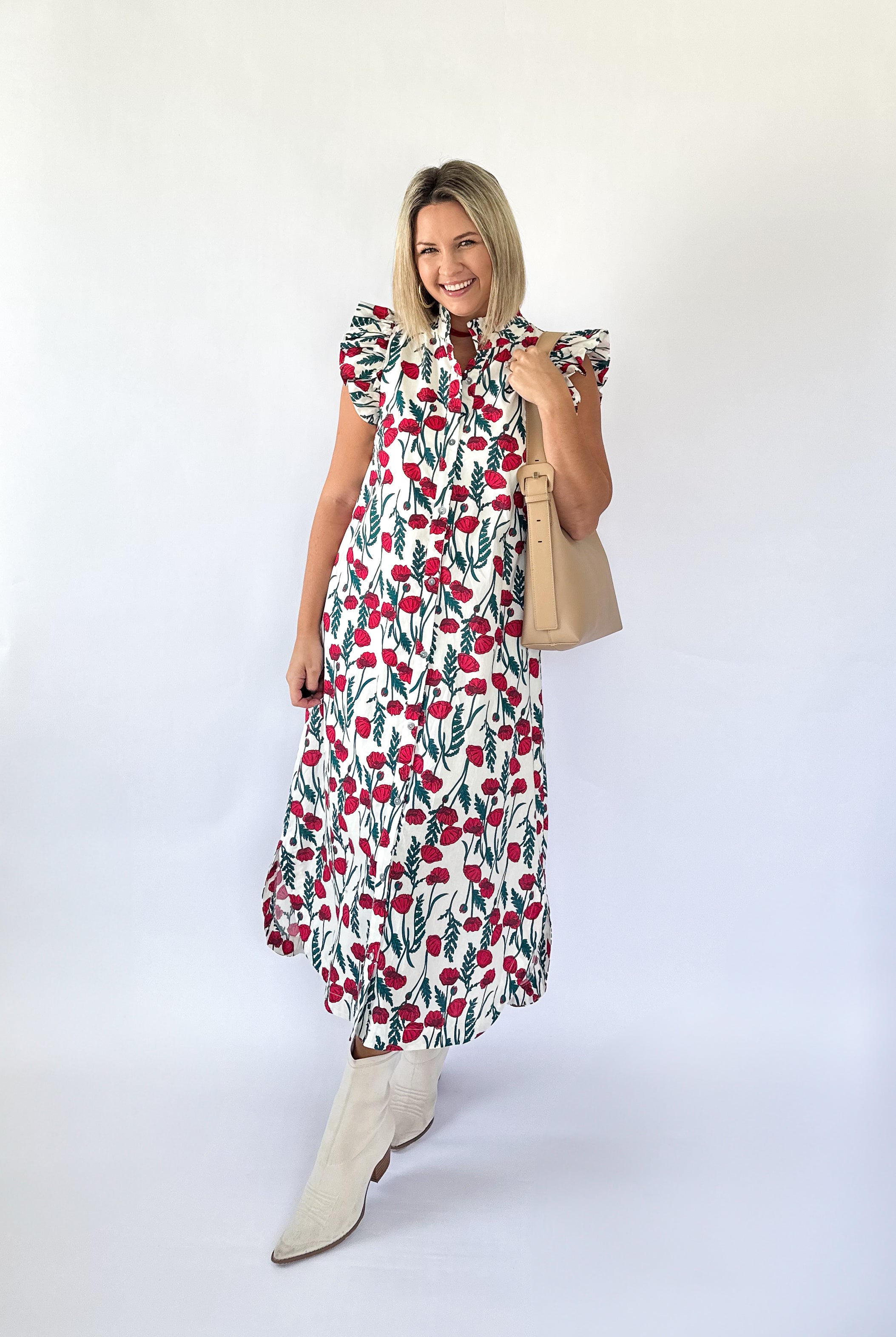 entro floral maxi dress