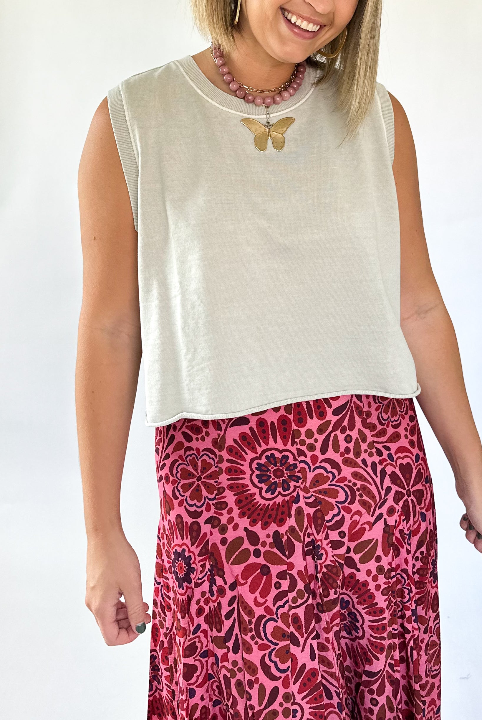 by together stone cut off tee