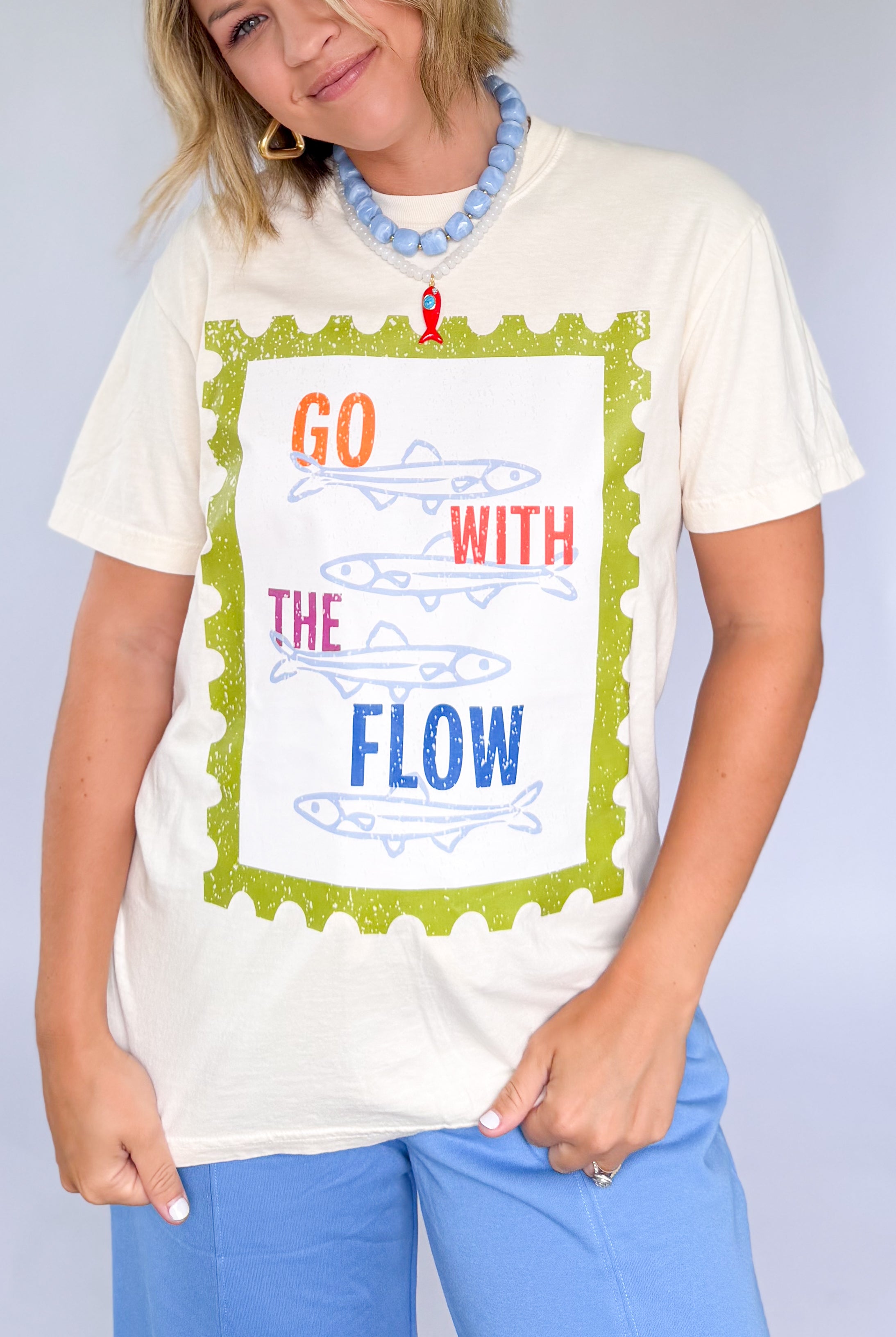 etta & east Go With the Flow Graphic Tee