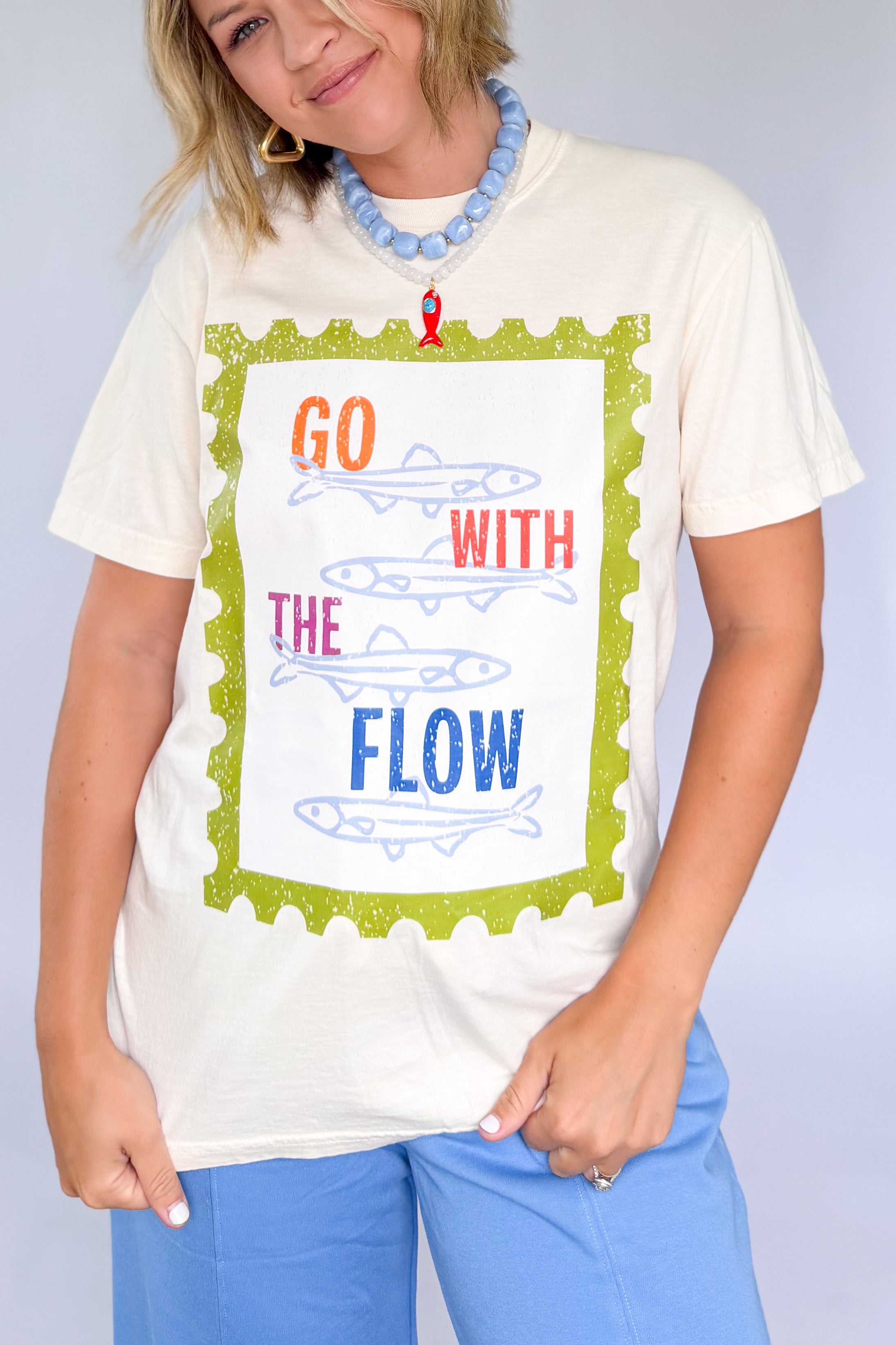 etta & east Go With the Flow Graphic Tee