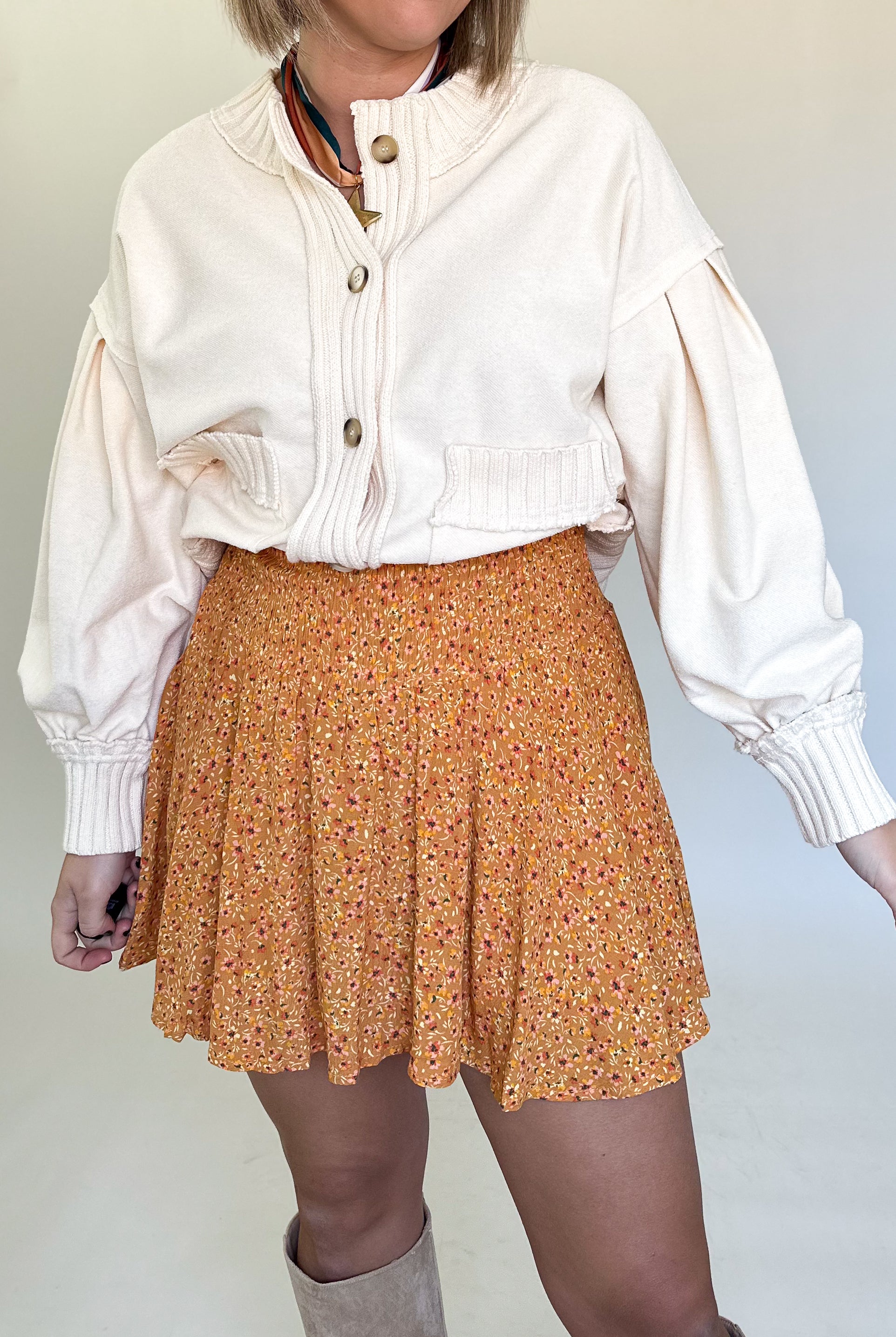 Ditzy Floral Smock Skort By Karlie