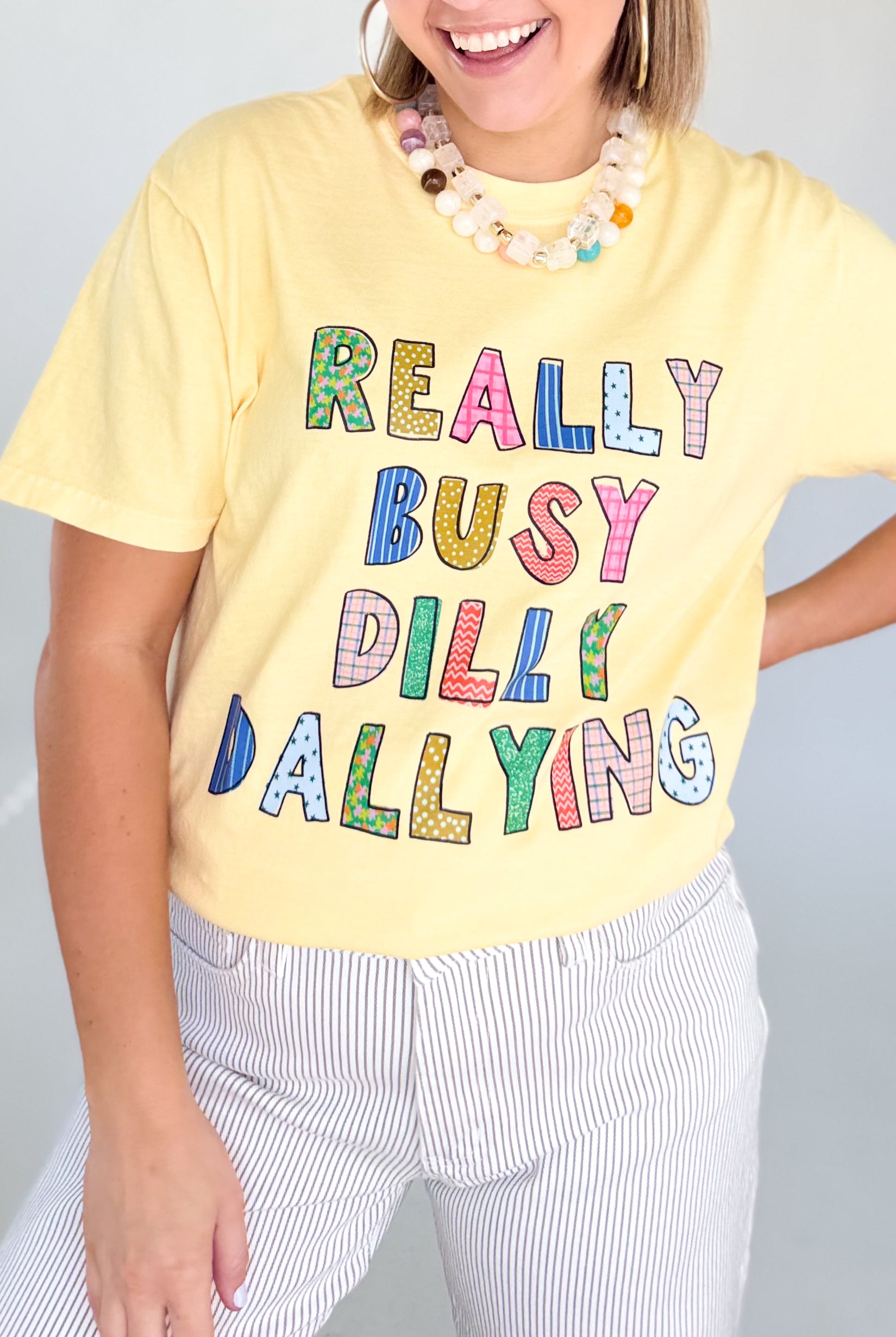 etta & east really busy dilly dallying butter tee