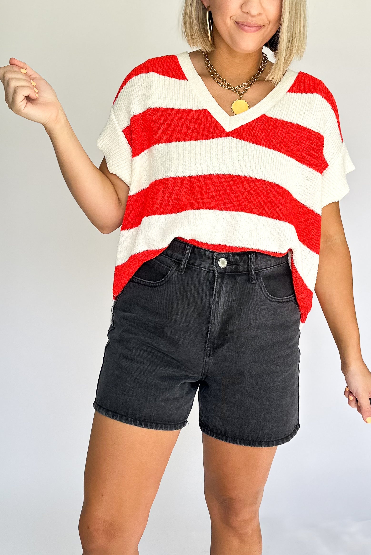 wishlist black charcoal denim short