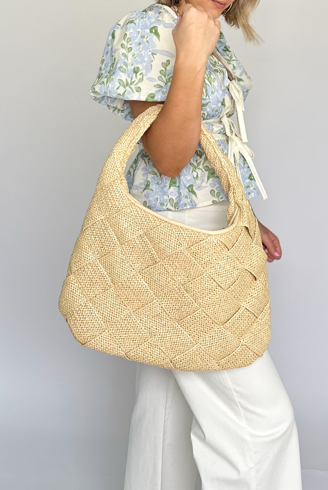 Sol and selene Dare To Dream Woven Straw Hobo
