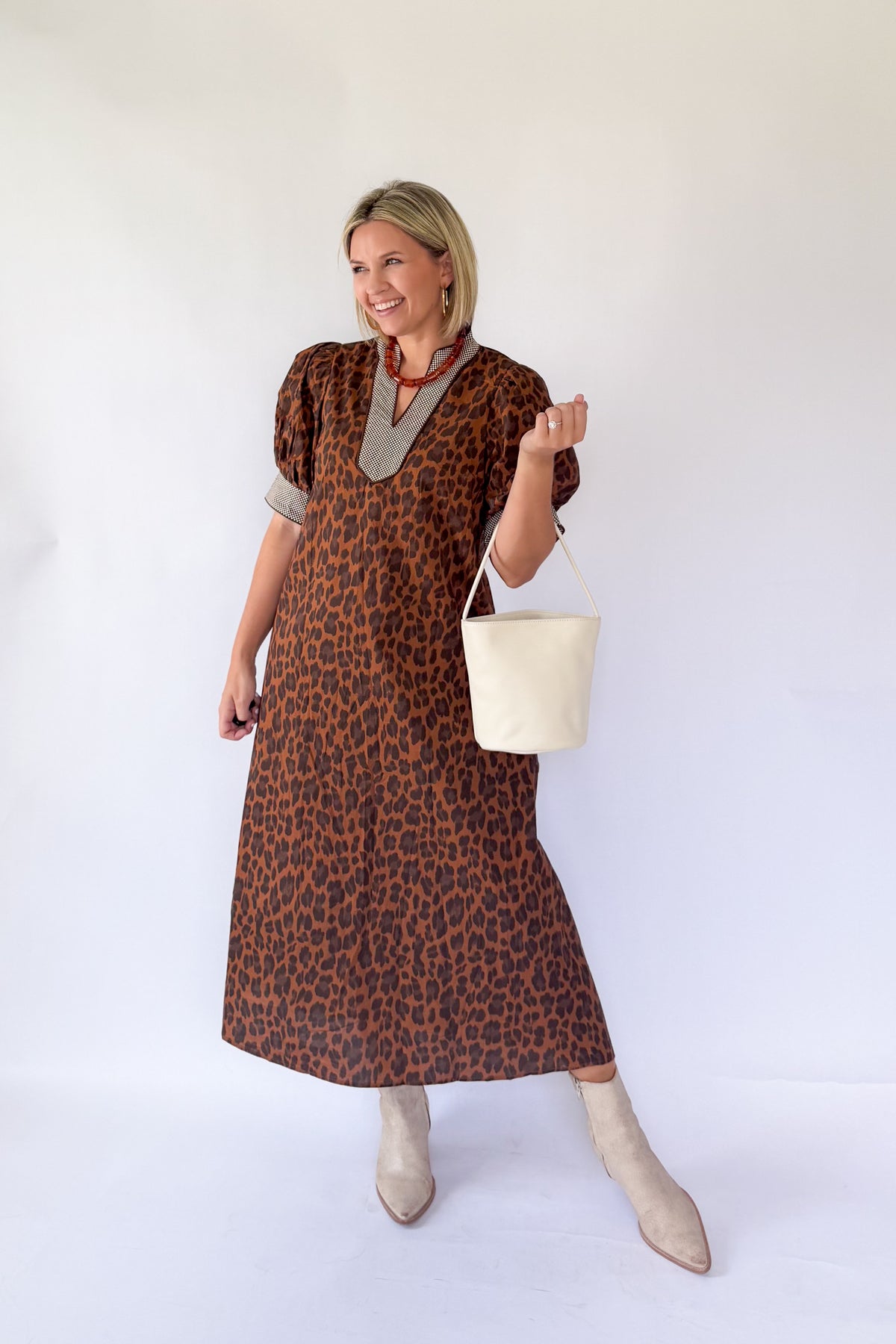 entro leopard maxi dress