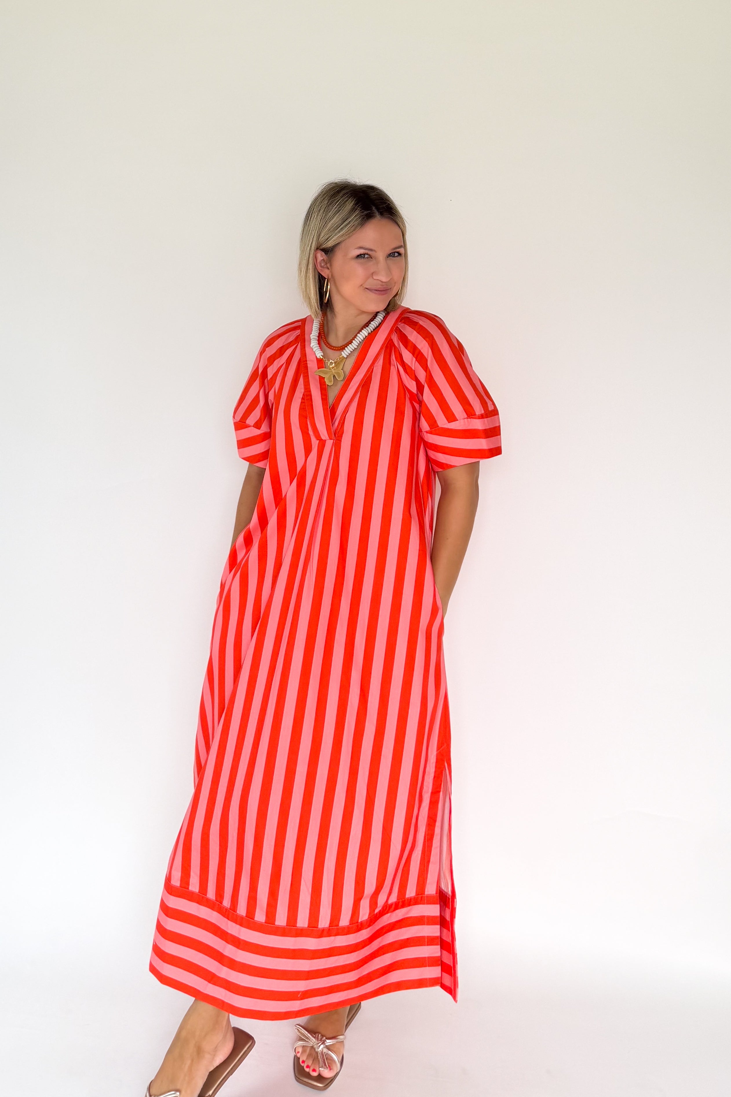 coral stripe signature maxi by karlie