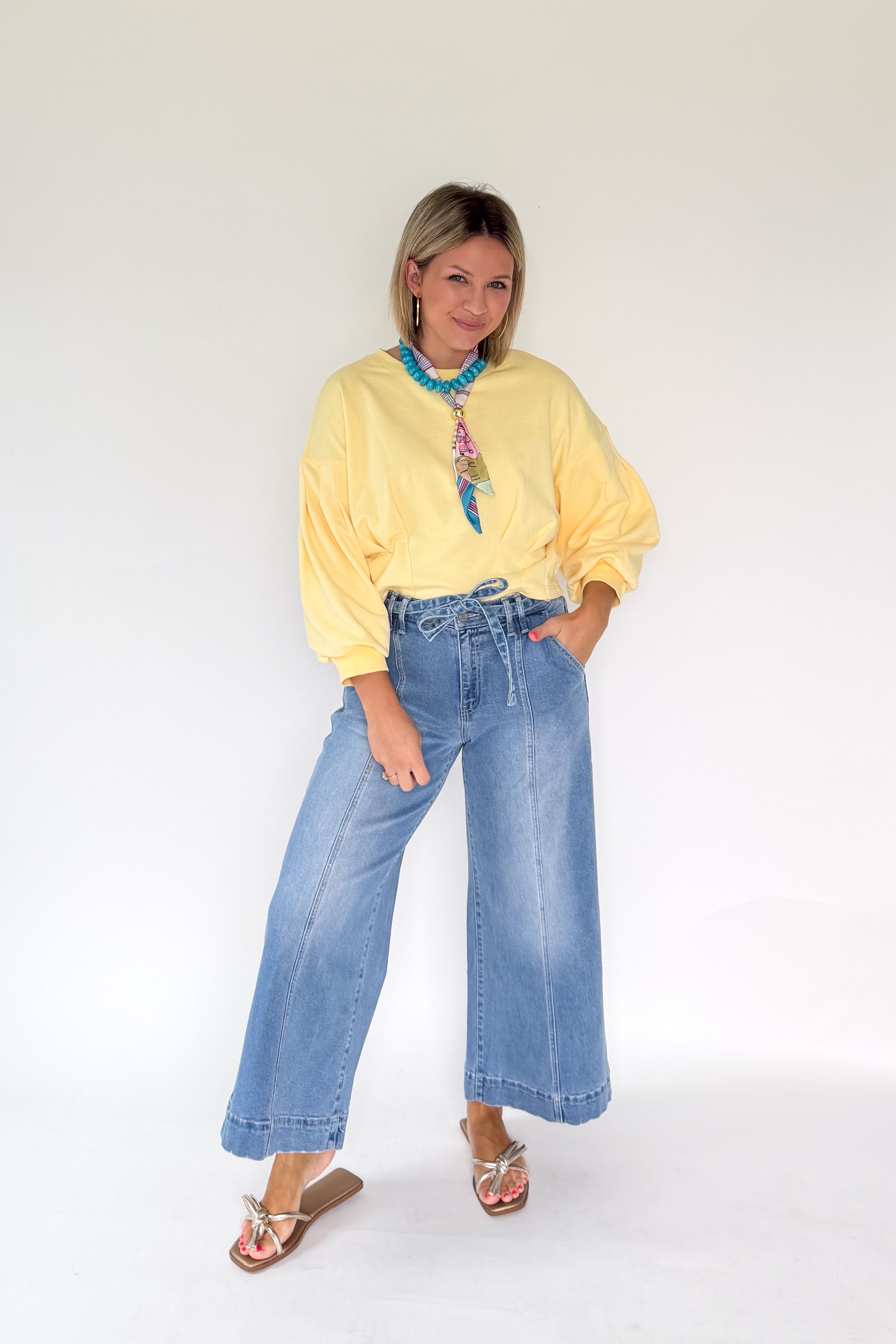 ENTRO butter yellow top