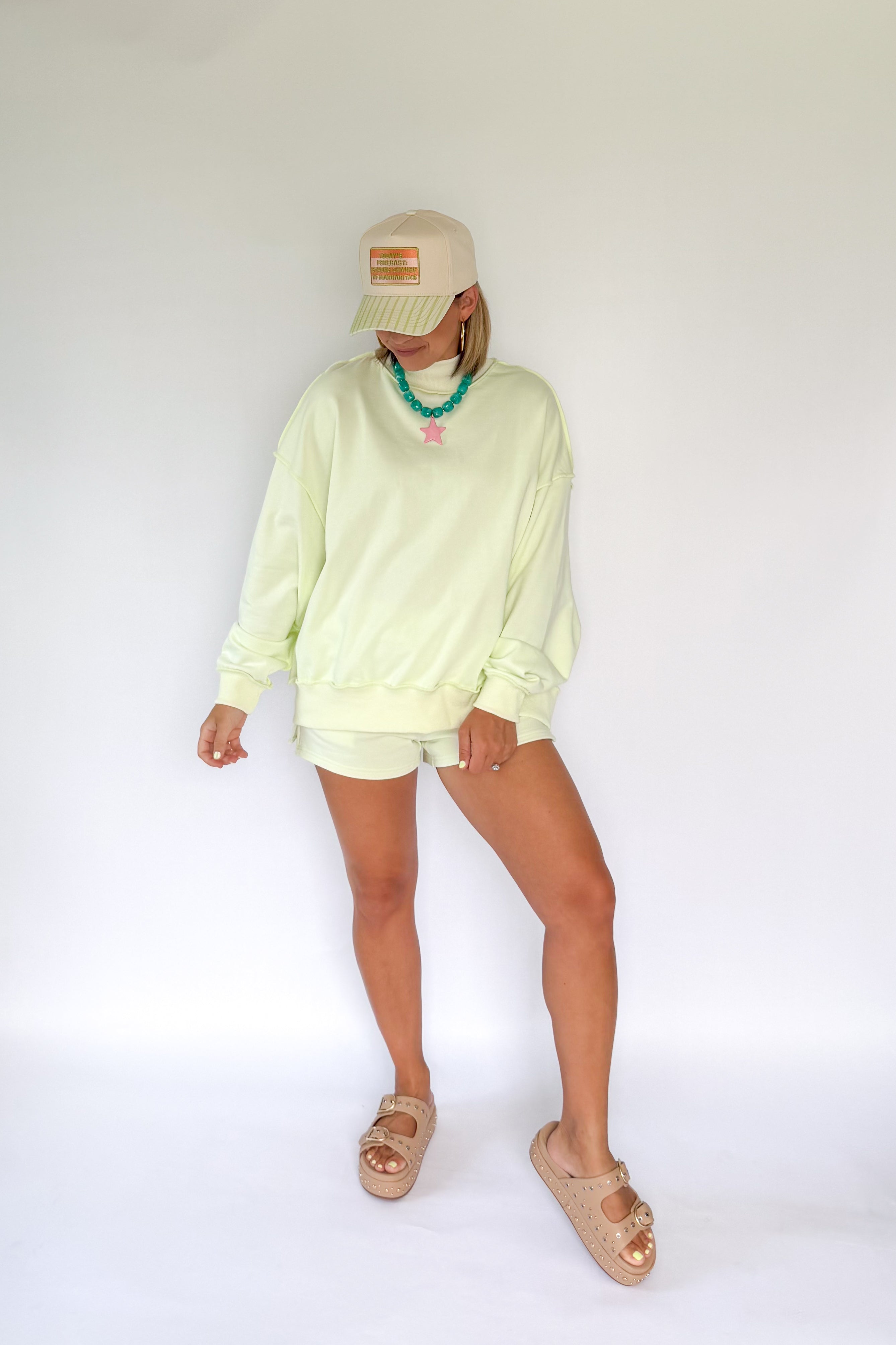 tcec lime mock neck set