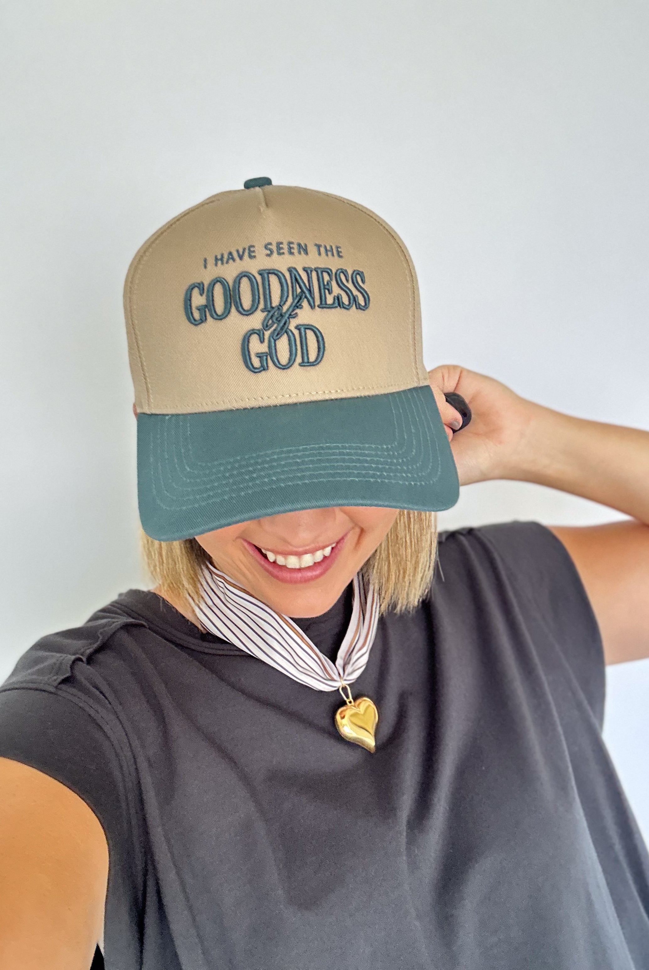 i have seen the goodness of god trucker hat