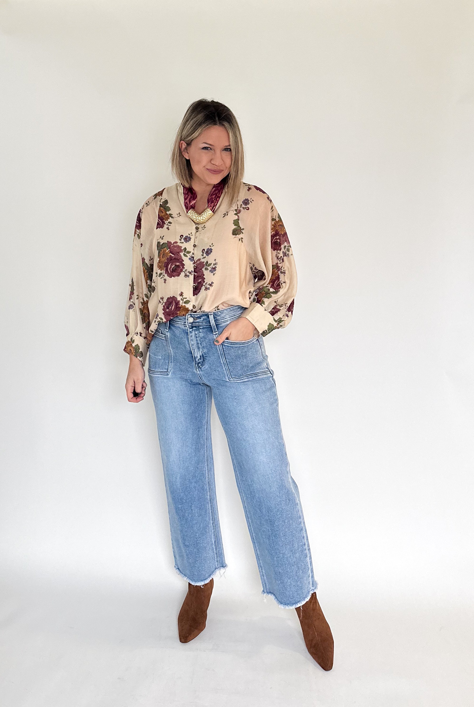 ENTRO FLORAL IVORY DRESS