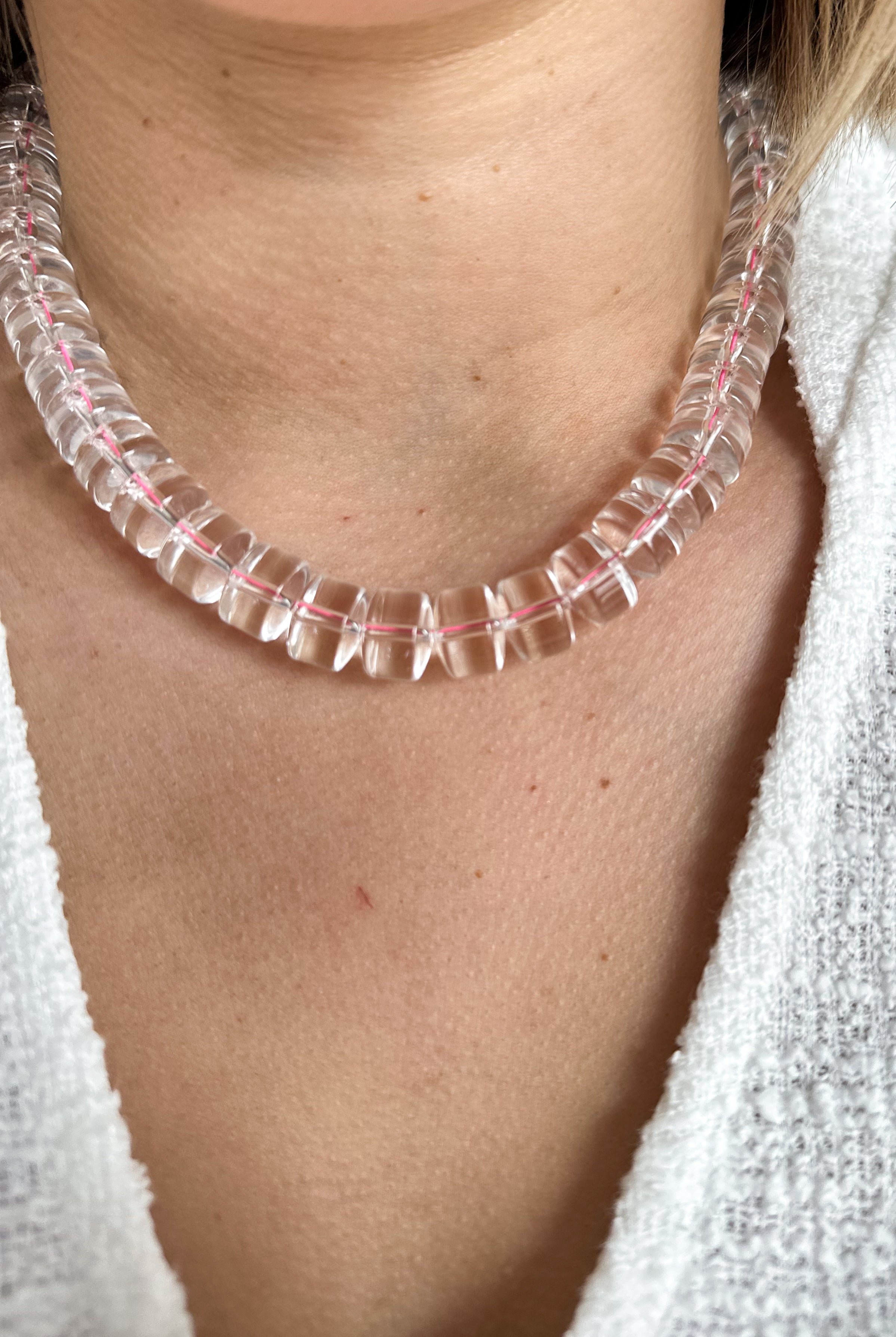 grace designs Clear Quartz Necklace