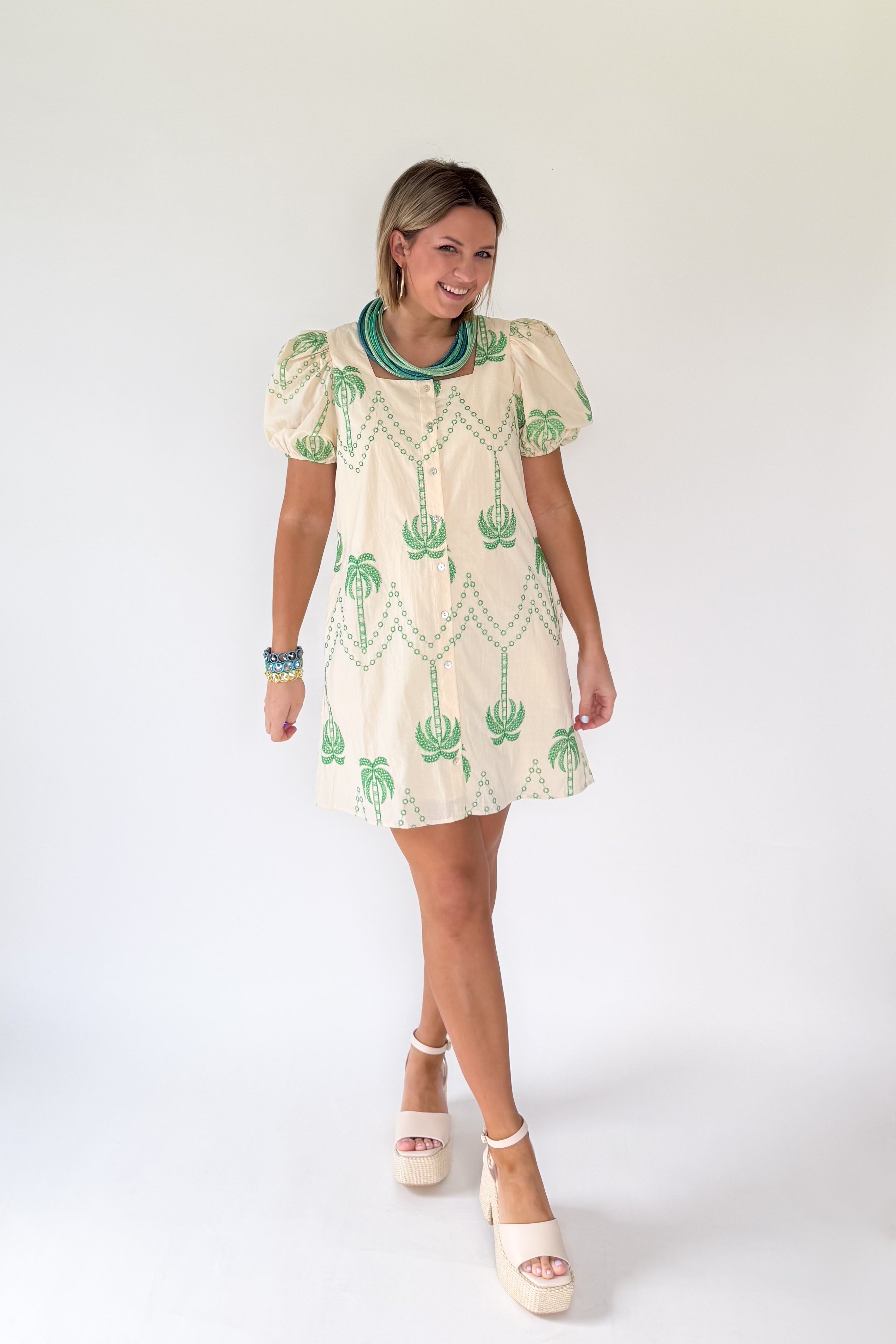 entro palm dress mini