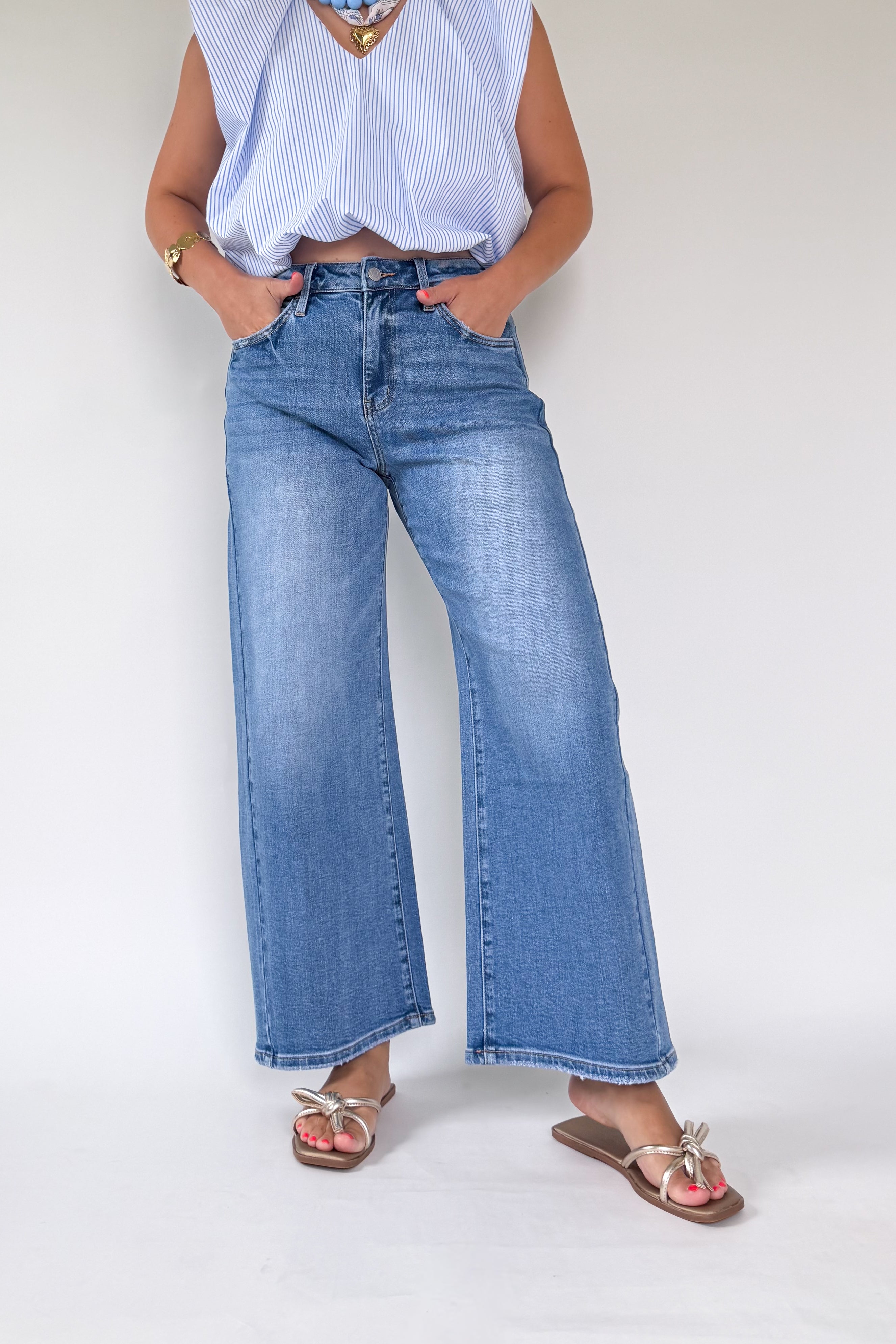 Ideally High Rise Baggy Jean By Vervet
