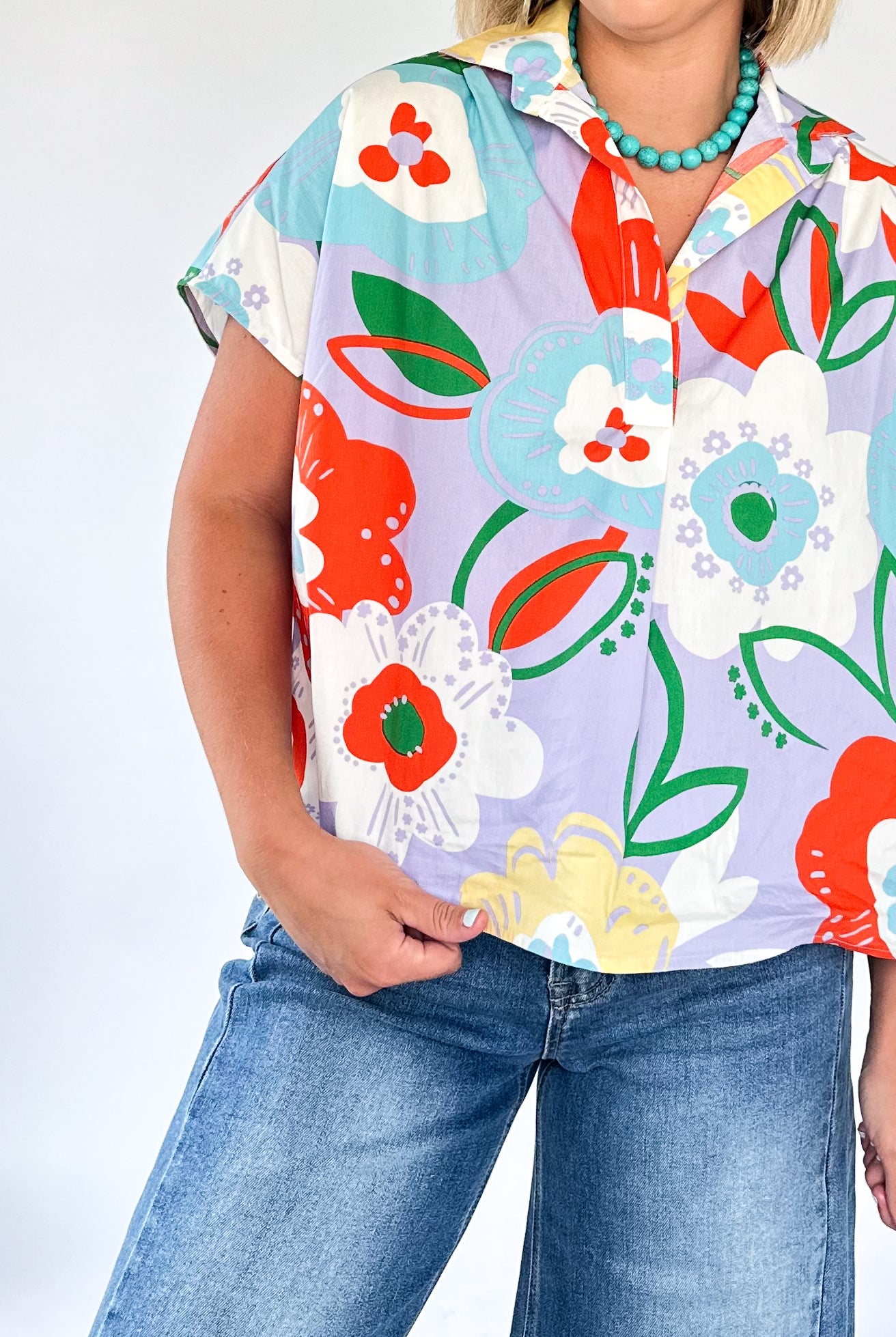 Artist Floral Signature Top By Karlie