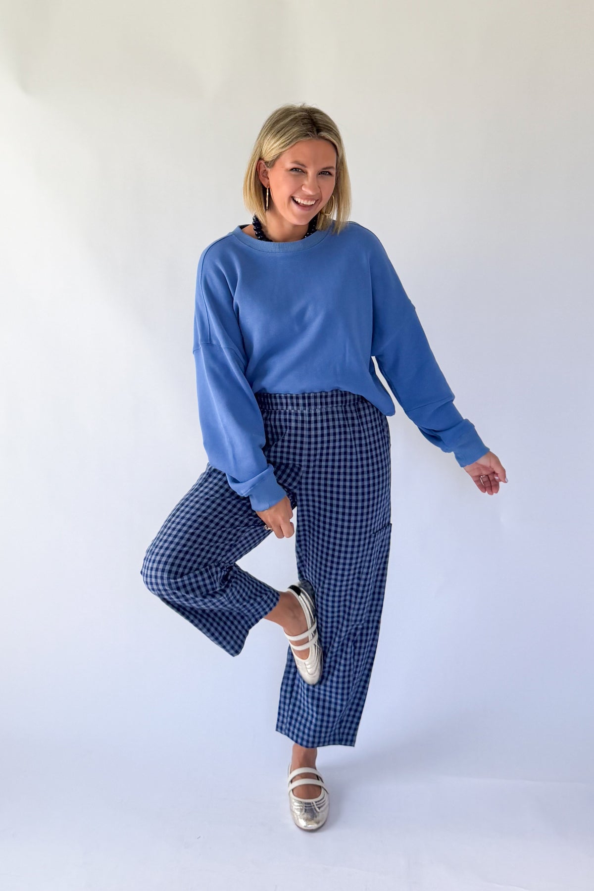 wishlist blue coastal pullover