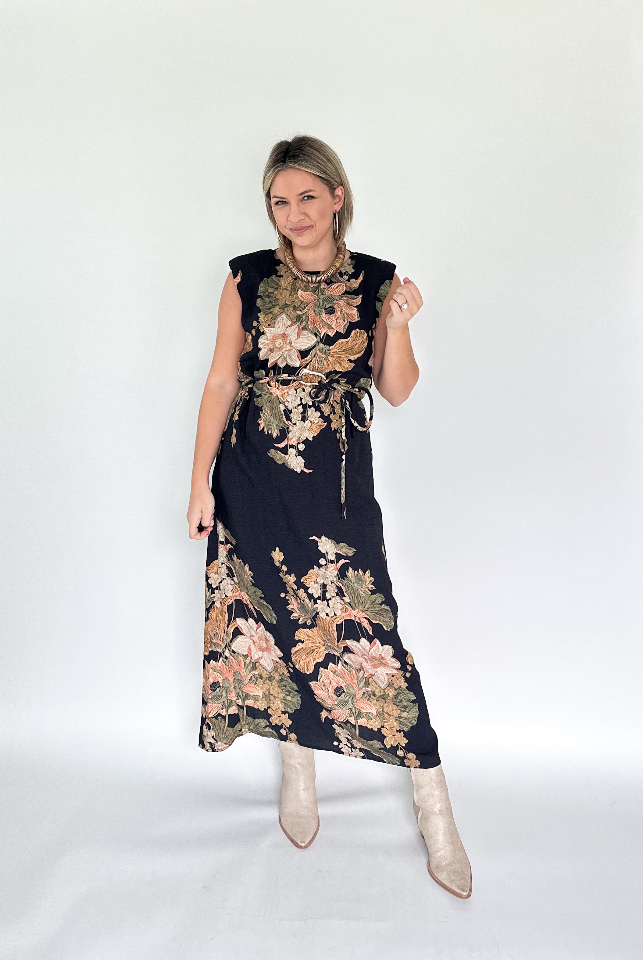 entro floral maxi dress