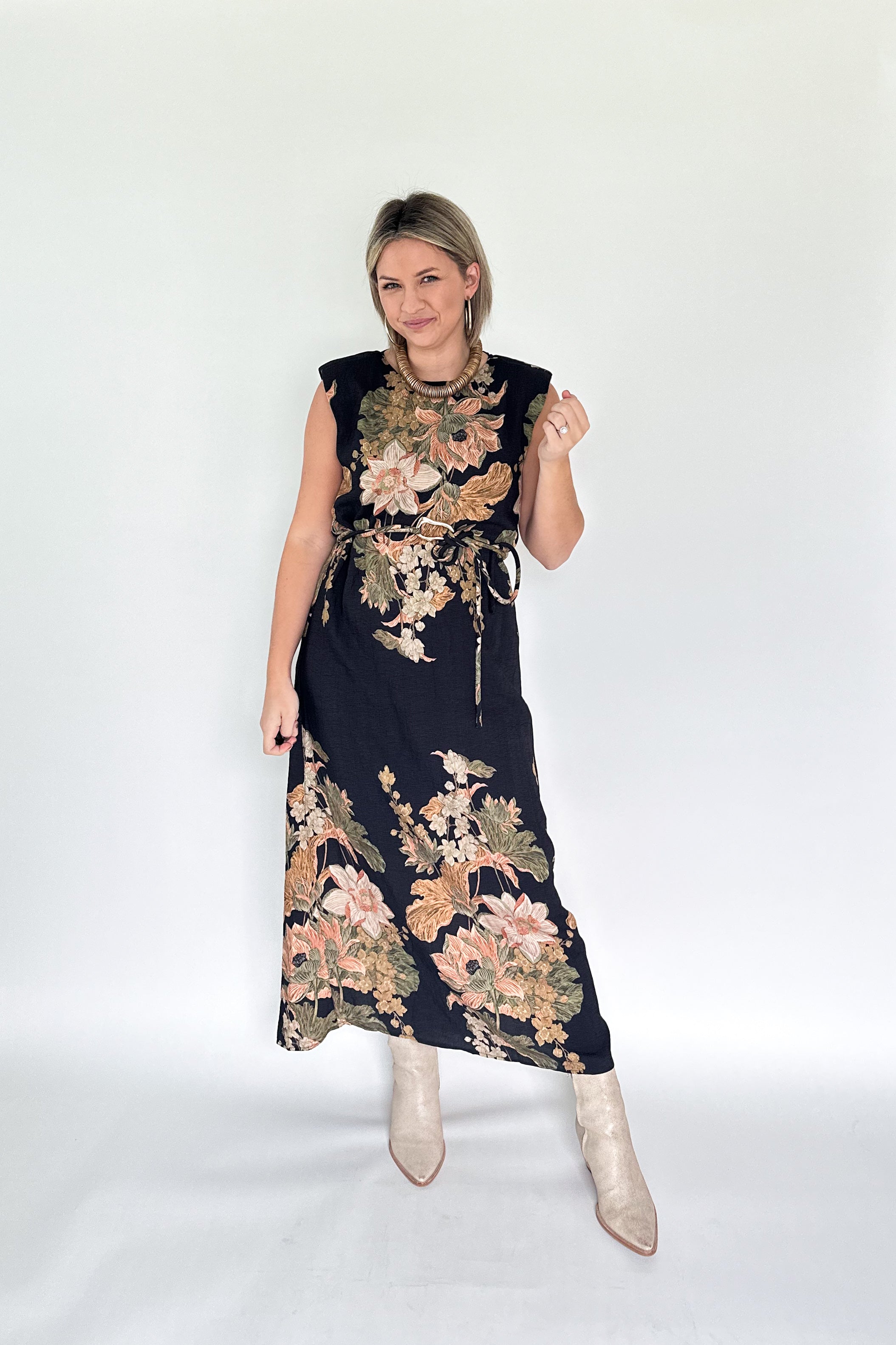 entro floral maxi dress