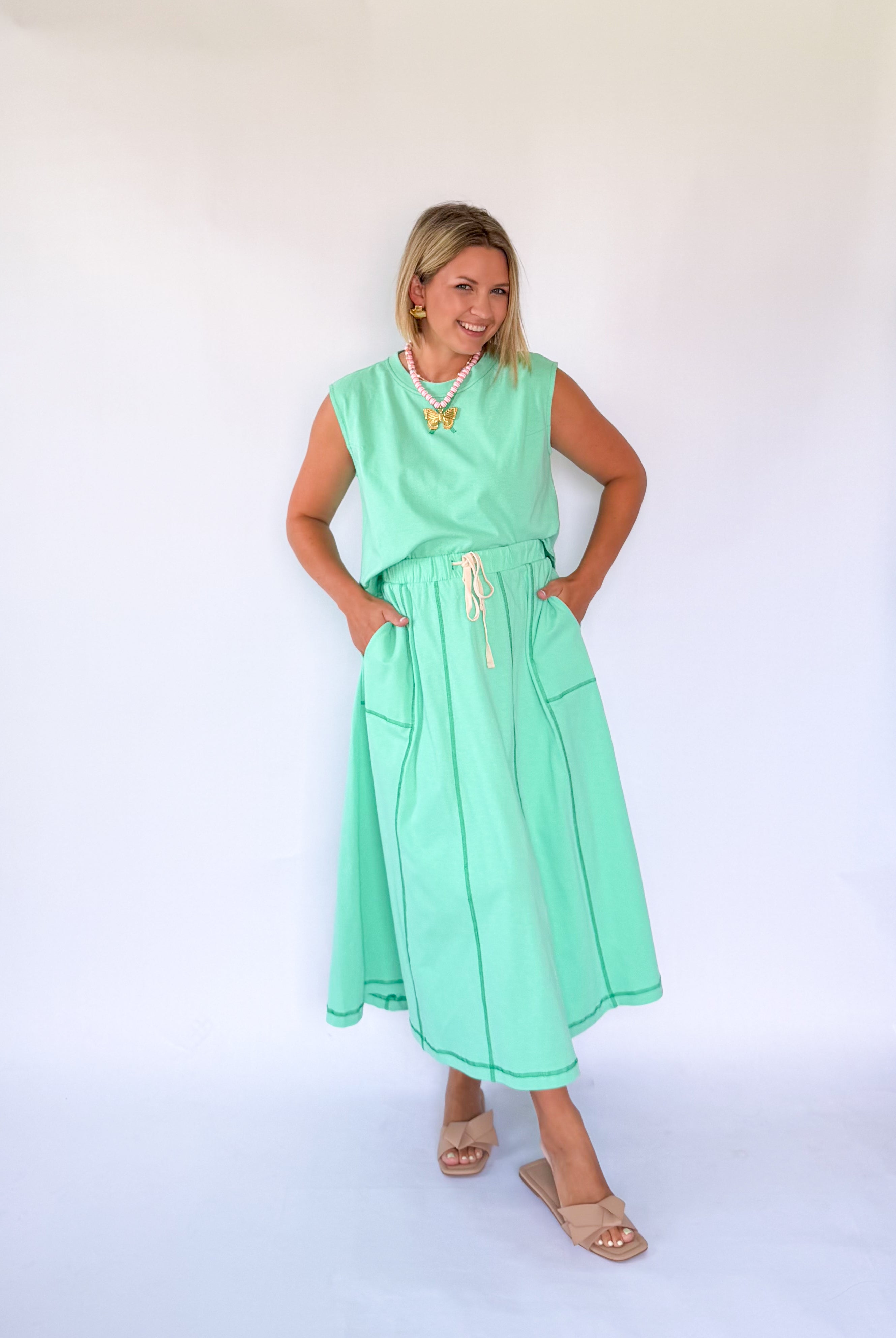 wishlist mint skirt set