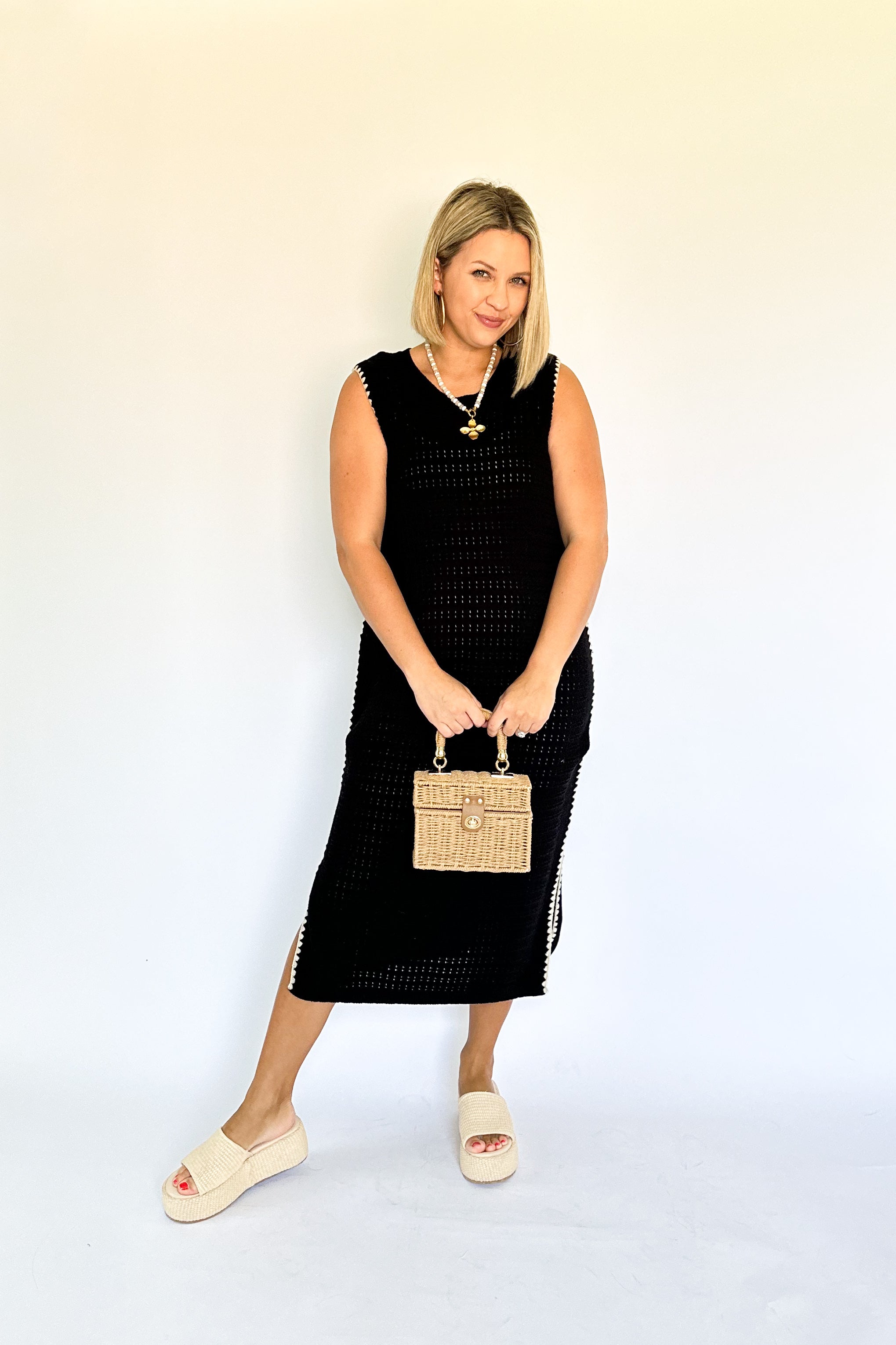 wishlist black midi cover up