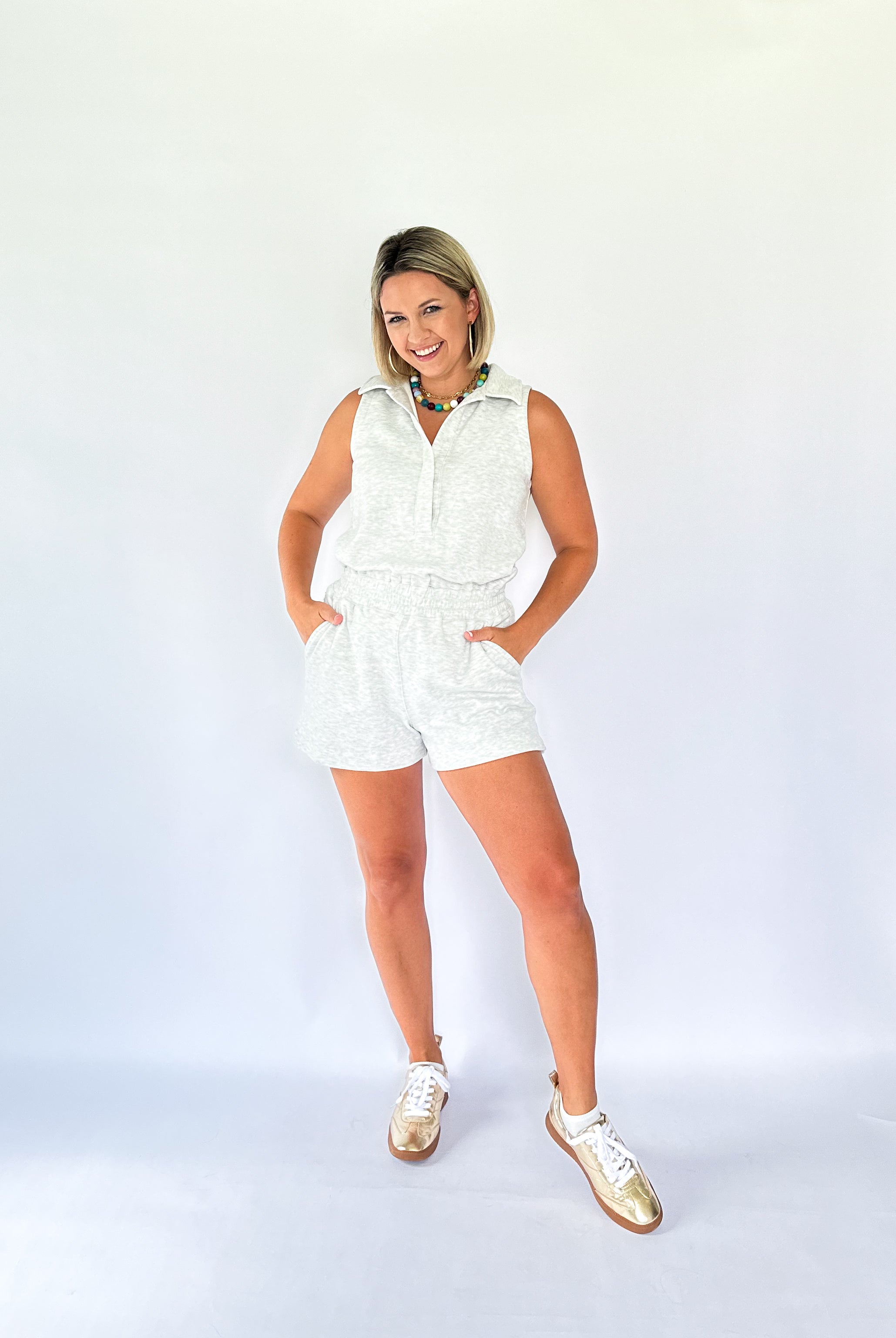 wishlist gray romper