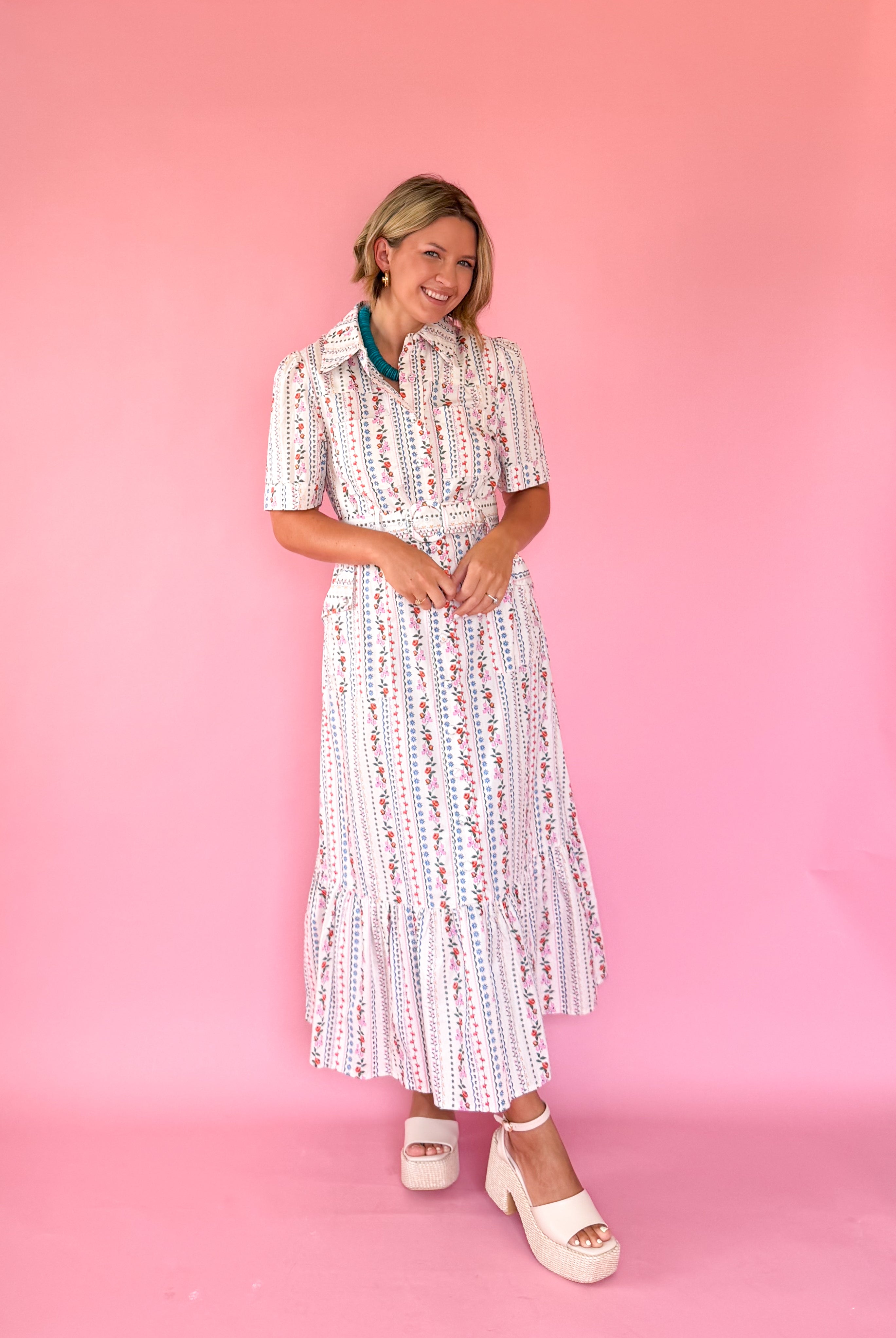 French Floral Pocket Maxi BY KARLIE