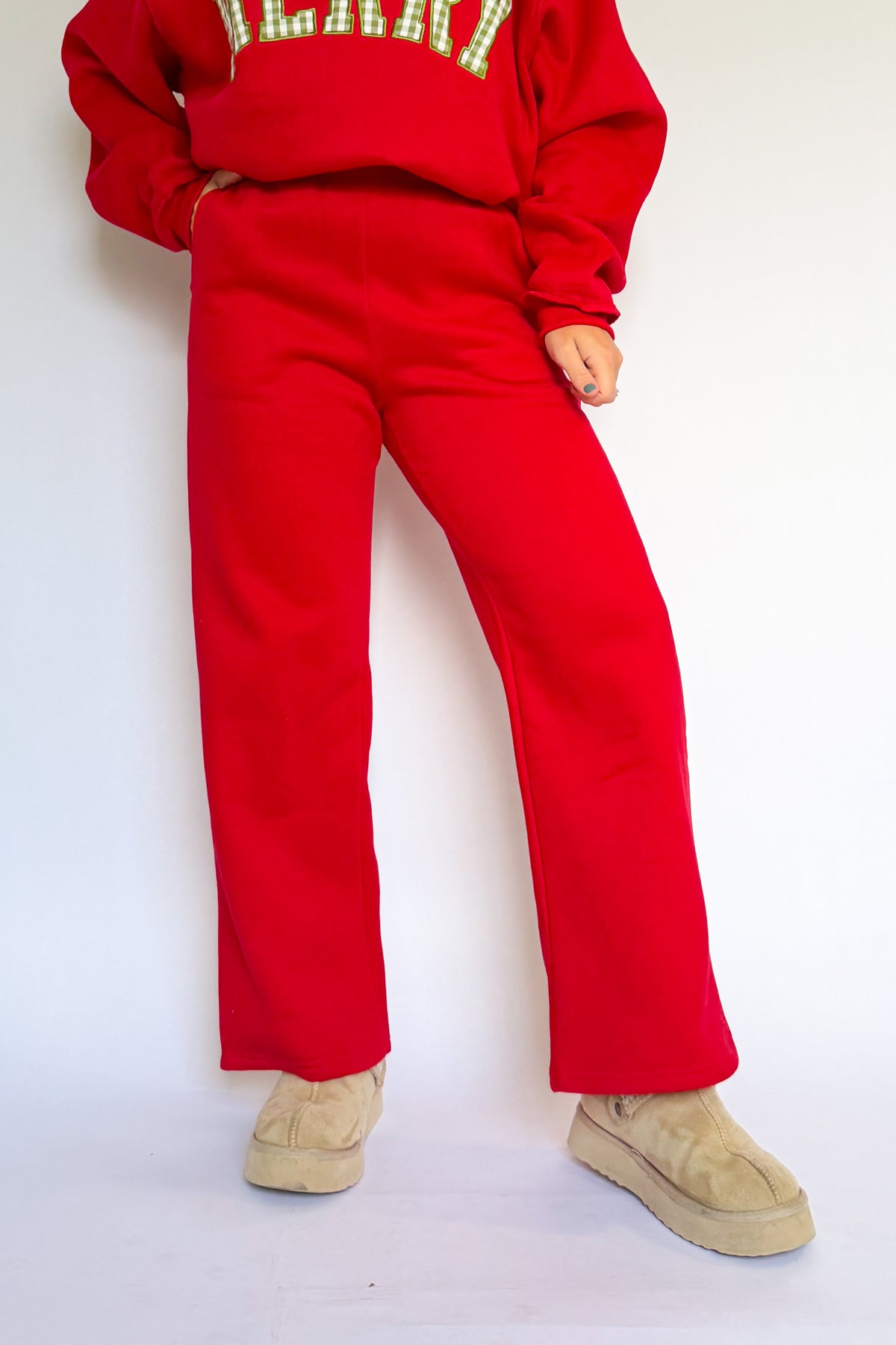 bucketlist red sweatpants