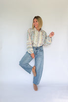 French Cottage Floral Top By Karlie