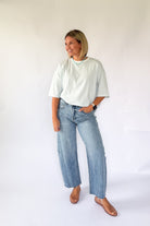 wishlist blue & white stripe tee