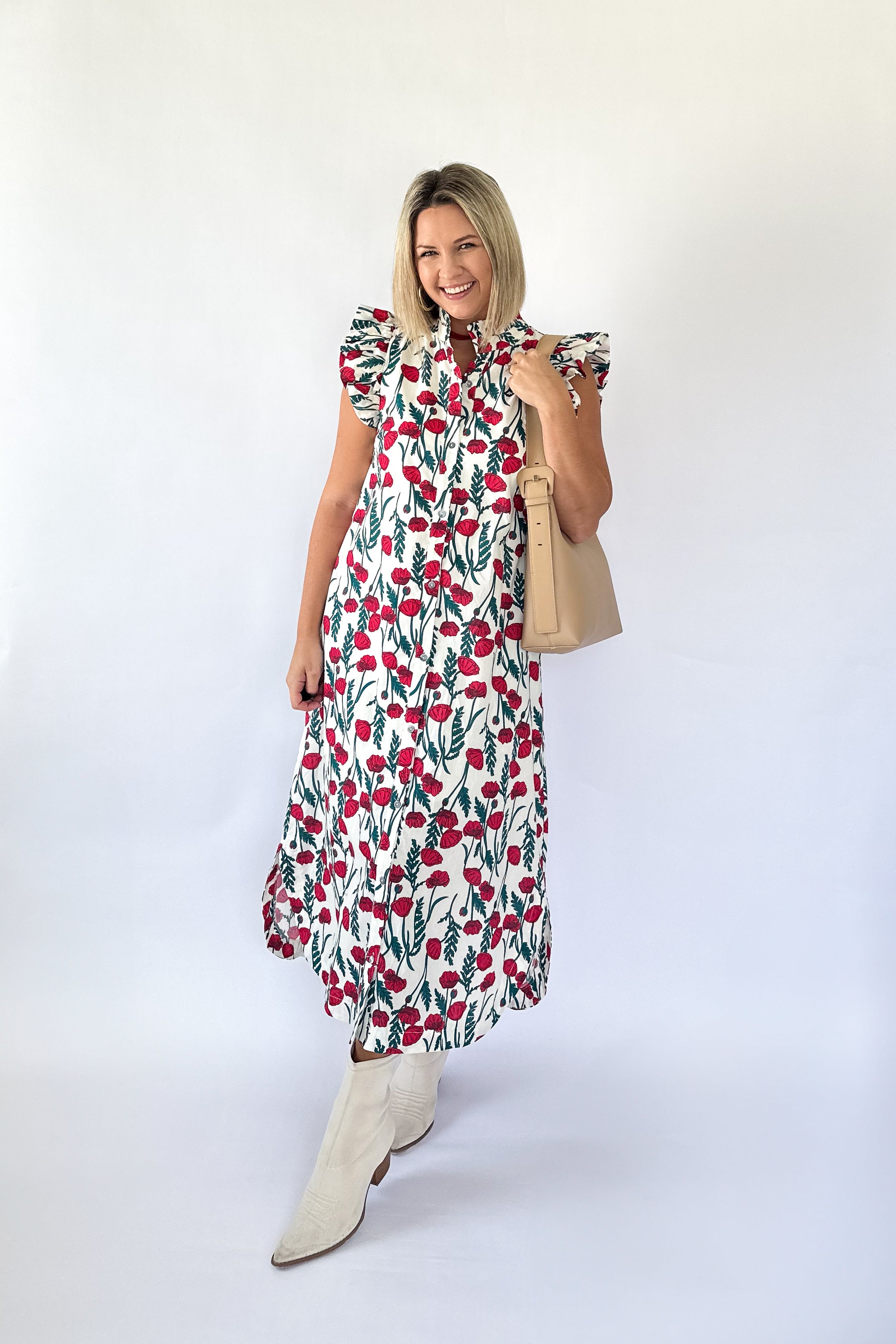entro floral maxi dress