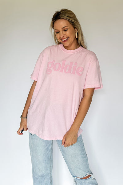 Goldie Puff Tee | Pink