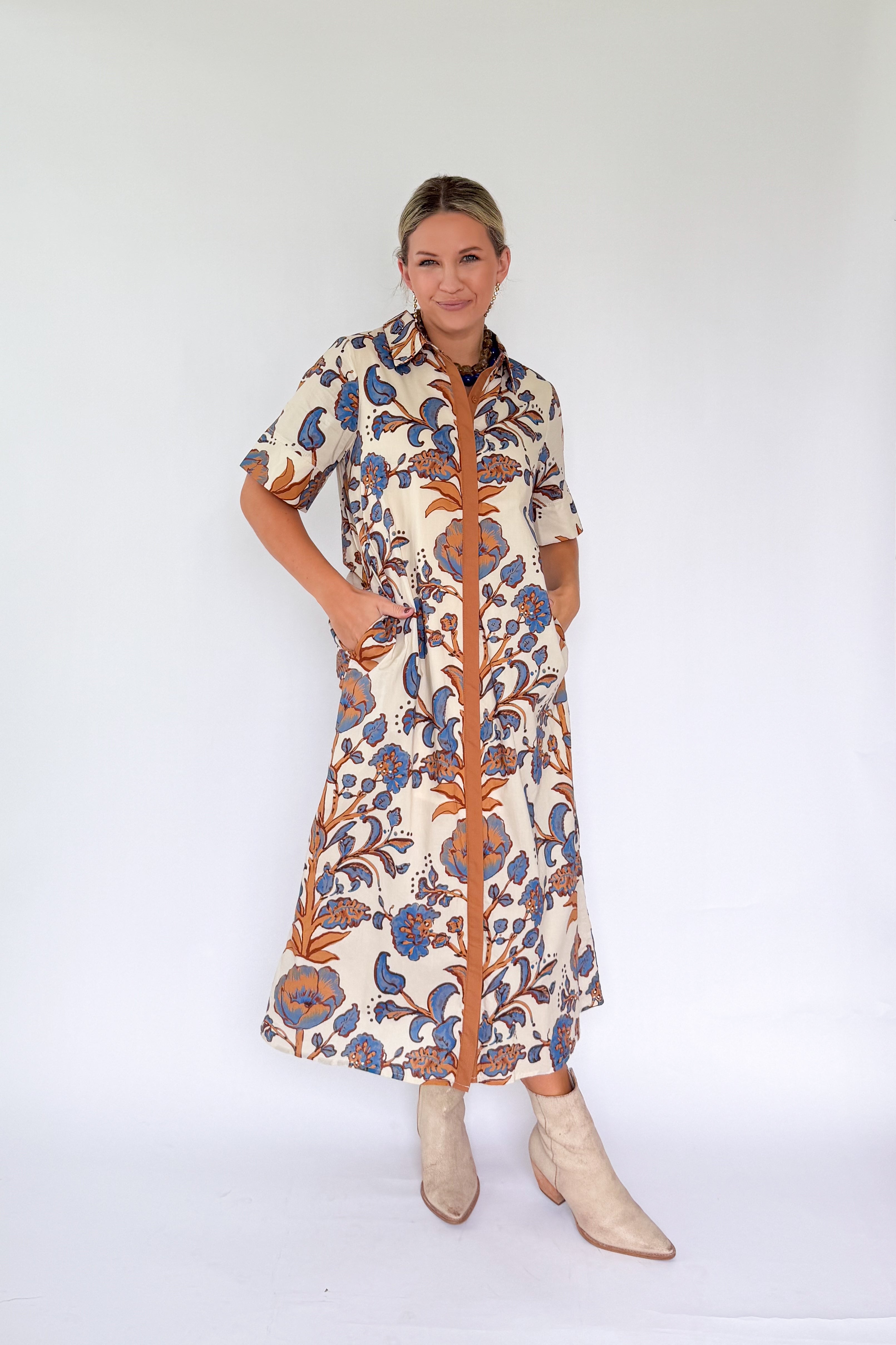 entro floral maxi dress