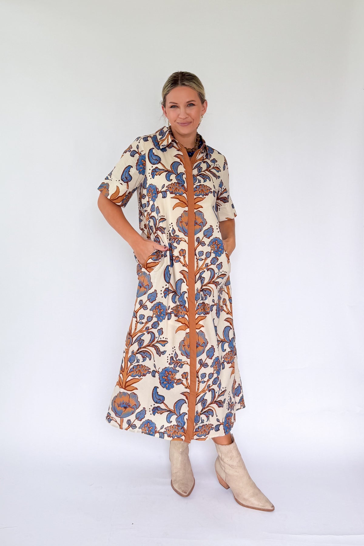 entro floral maxi dress