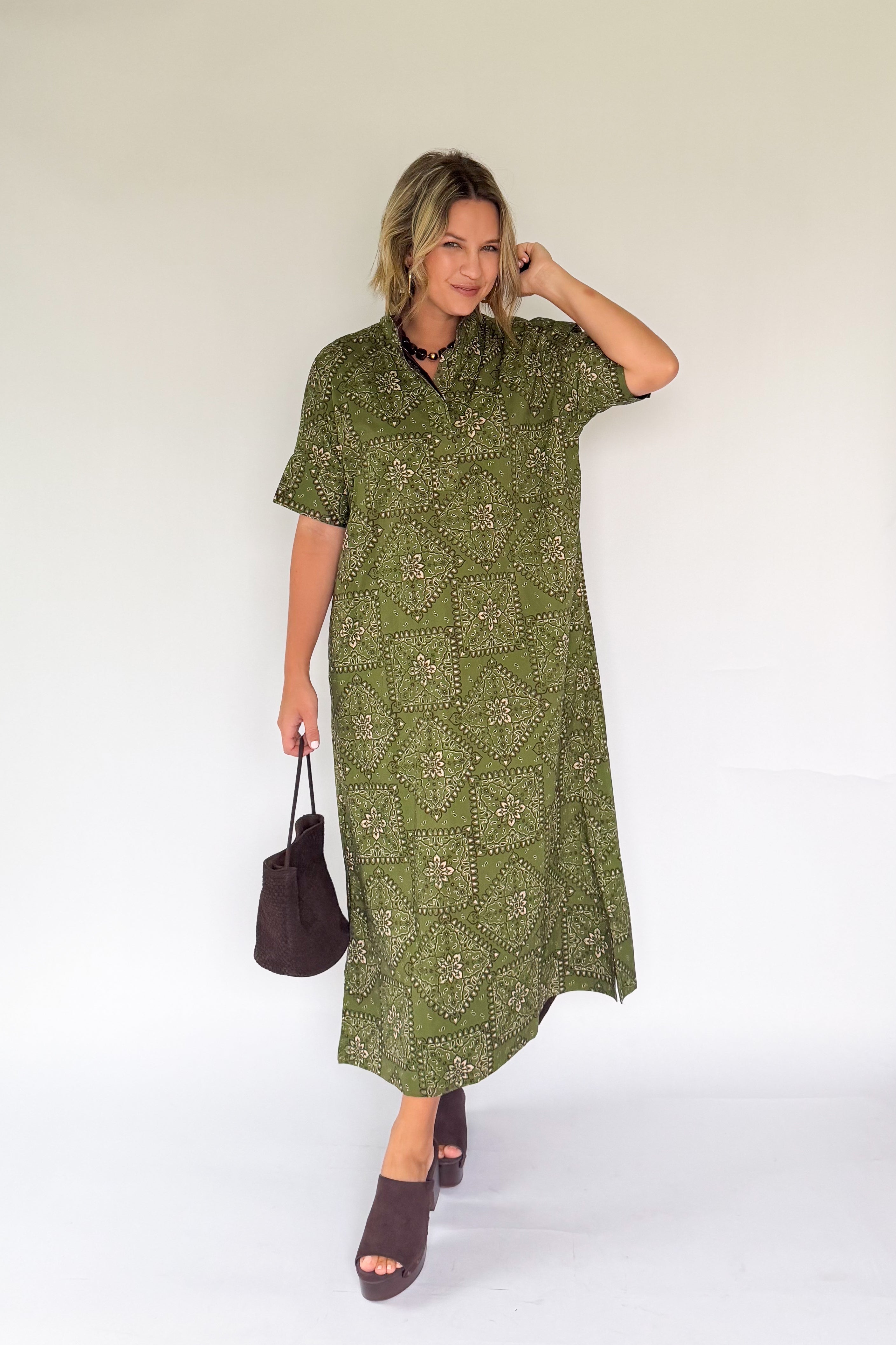 entro hankerchief maxi dress