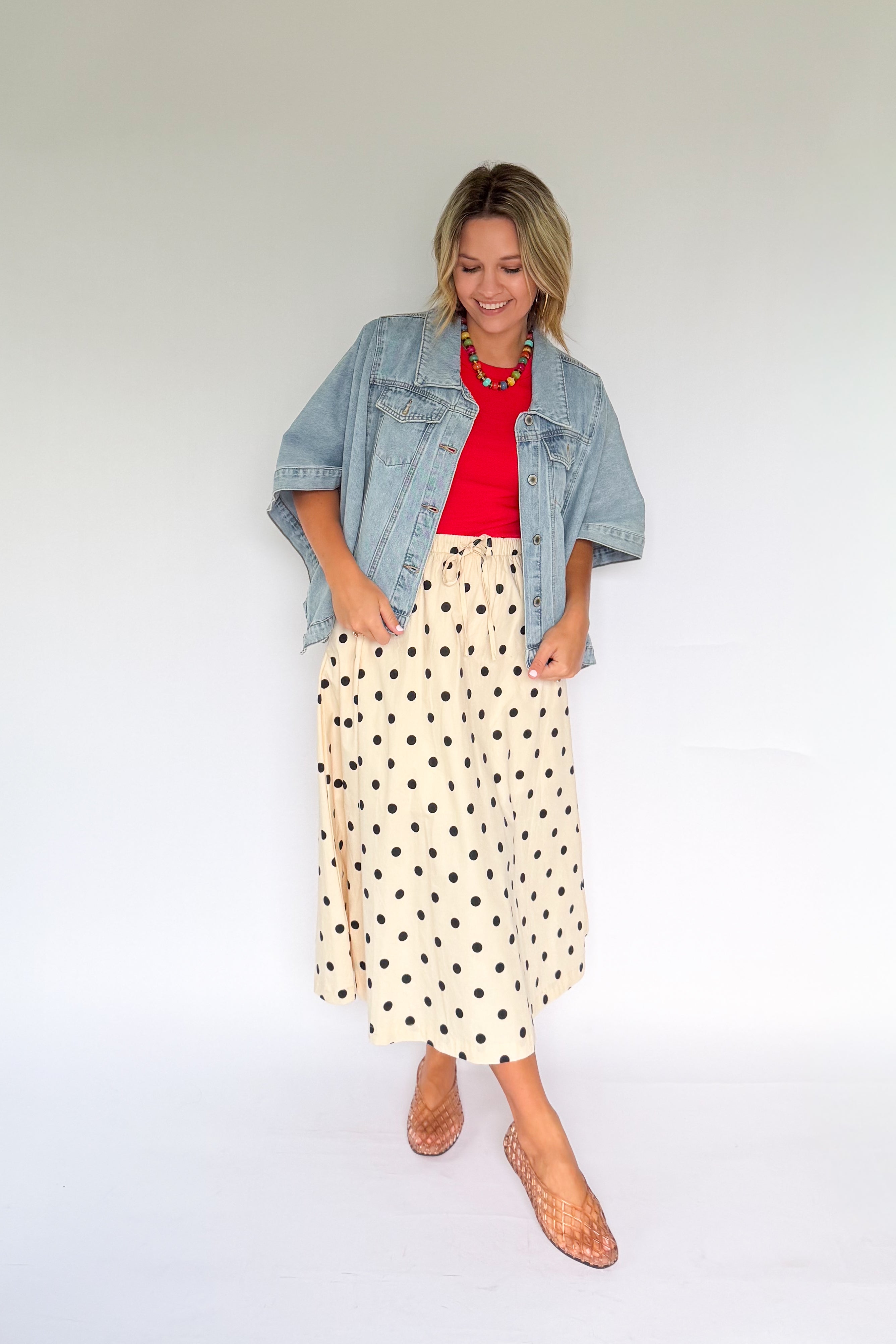 WISHLIST DENIM CAPE JACKET