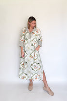 entro printed maxi dress