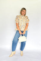 entro floral peplum top