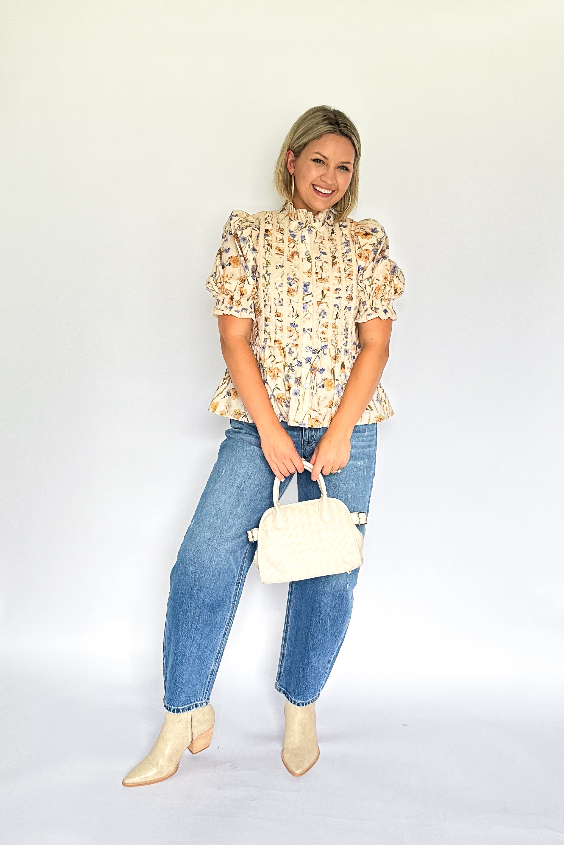 entro floral peplum top