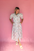 Vintage Floral Shirt Dress By Karlie