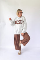 BUCKETLIST Jesus Embroidered Mock Neck
