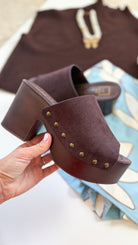 shu shop Hayden brown suede platform