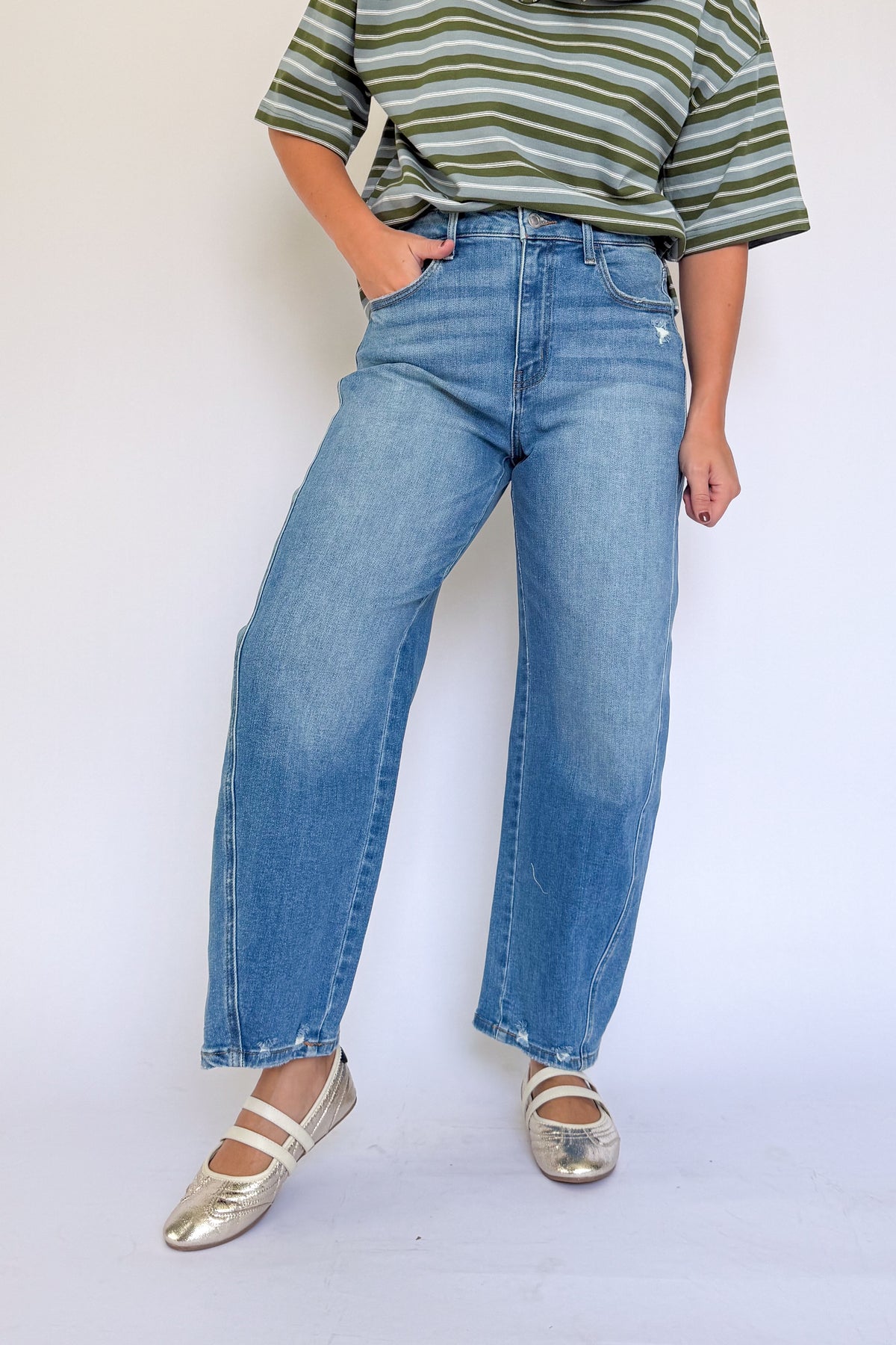 Kate Super High Barrel Jean By Vervet