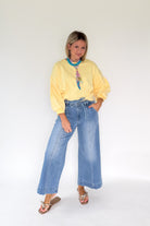 ENTRO butter yellow top