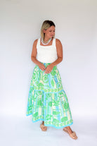 Seashell Smock Maxi Skirt By Karlie