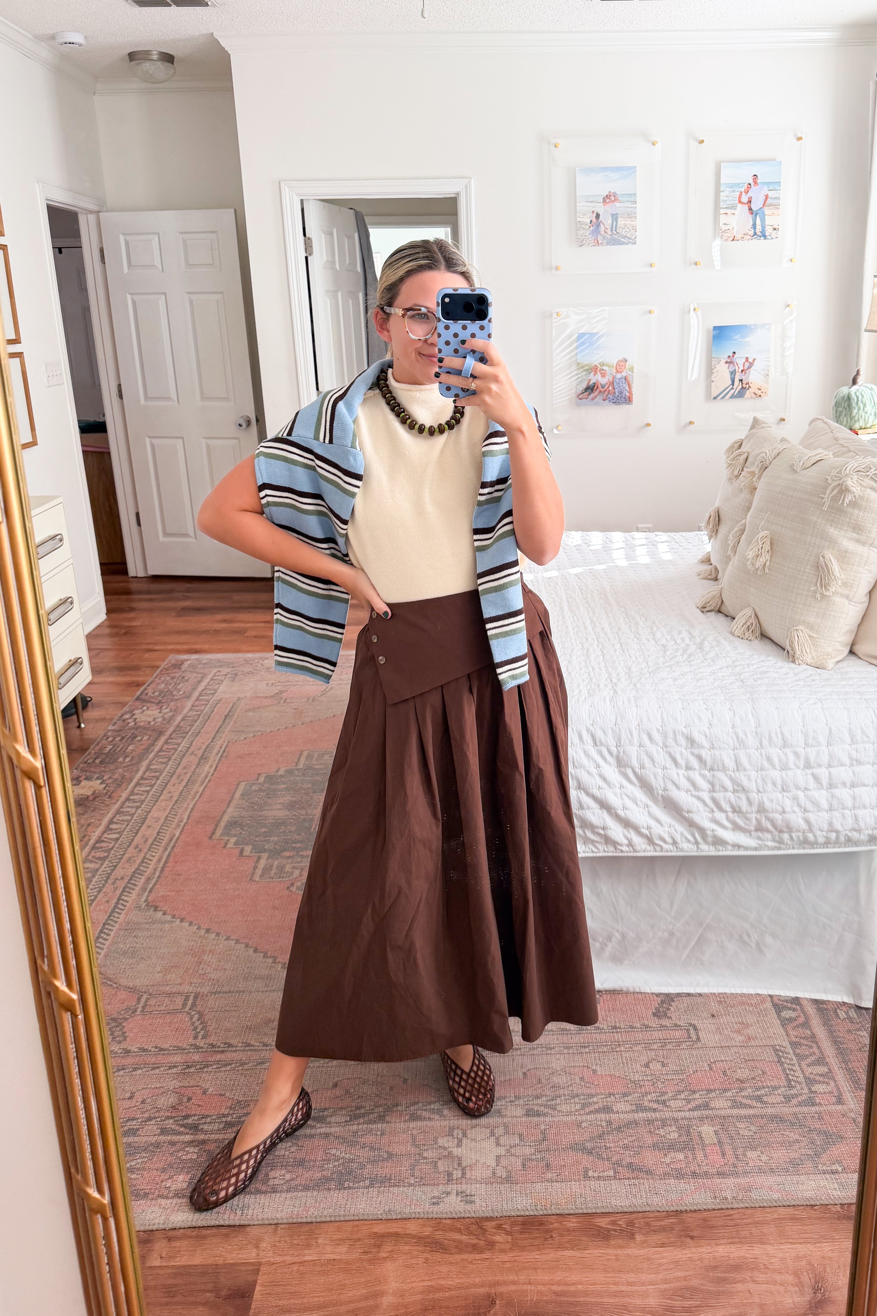 entro chocolate brown maxi skirt