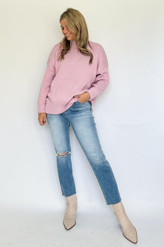 Riley Sweater | Pink Lavender