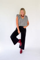 Check Poplin Bubble Top By Karlie