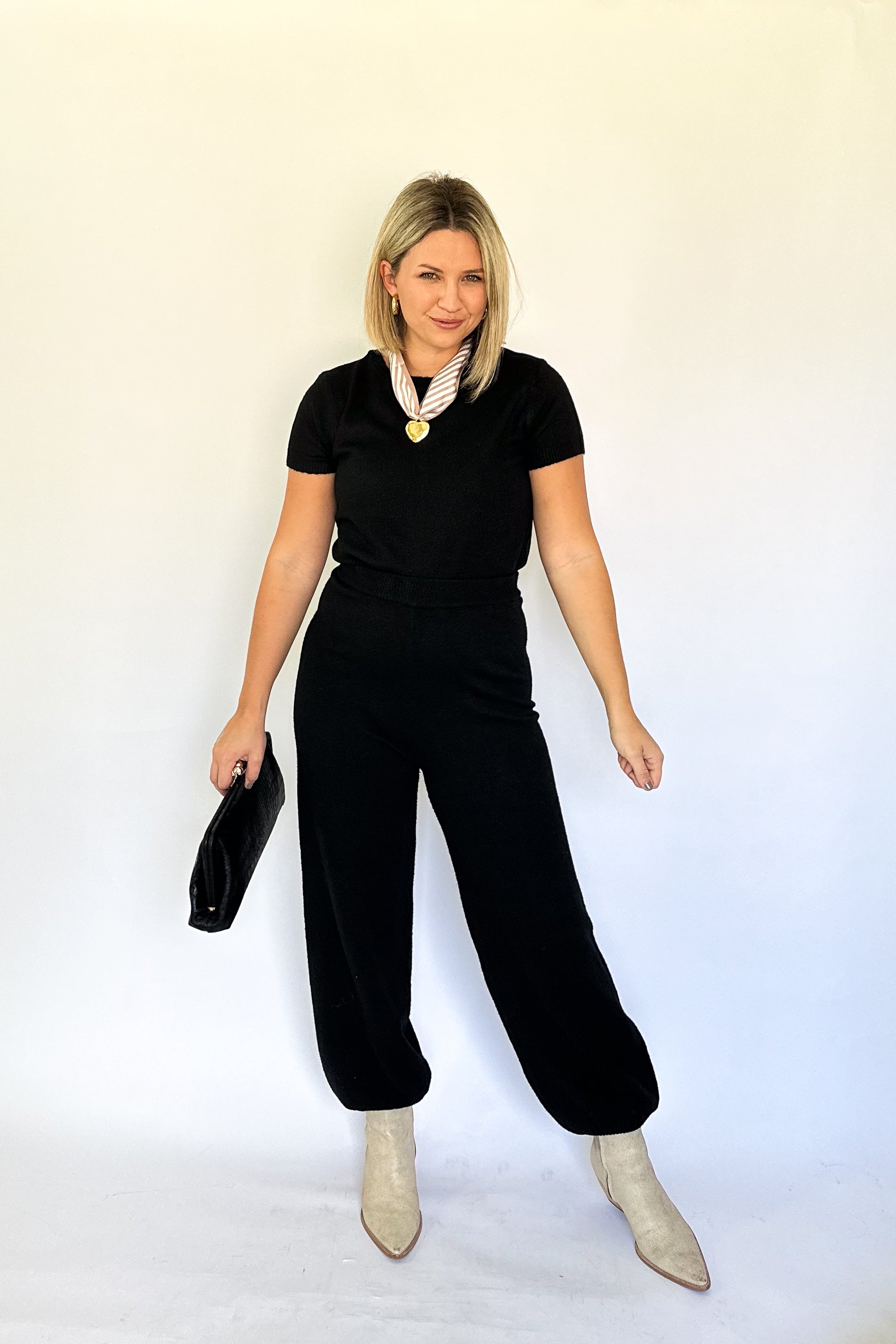 mable black sweater set