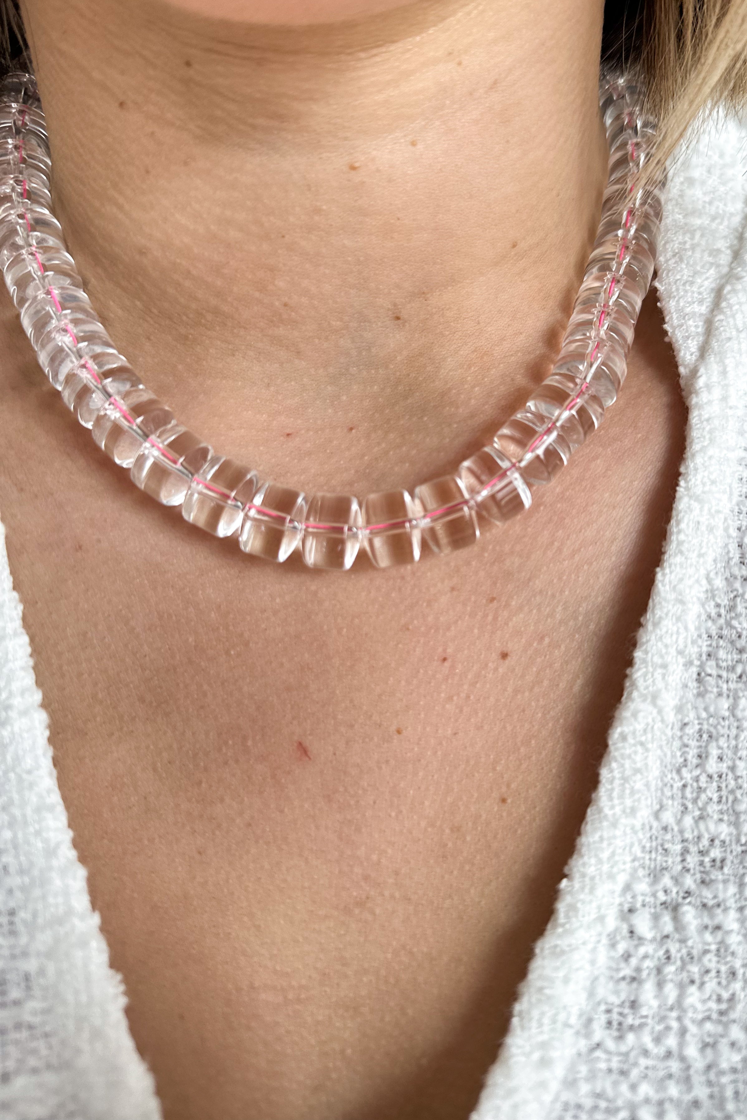 grace designs Clear Quartz Necklace