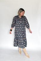 entro printed maxi dress