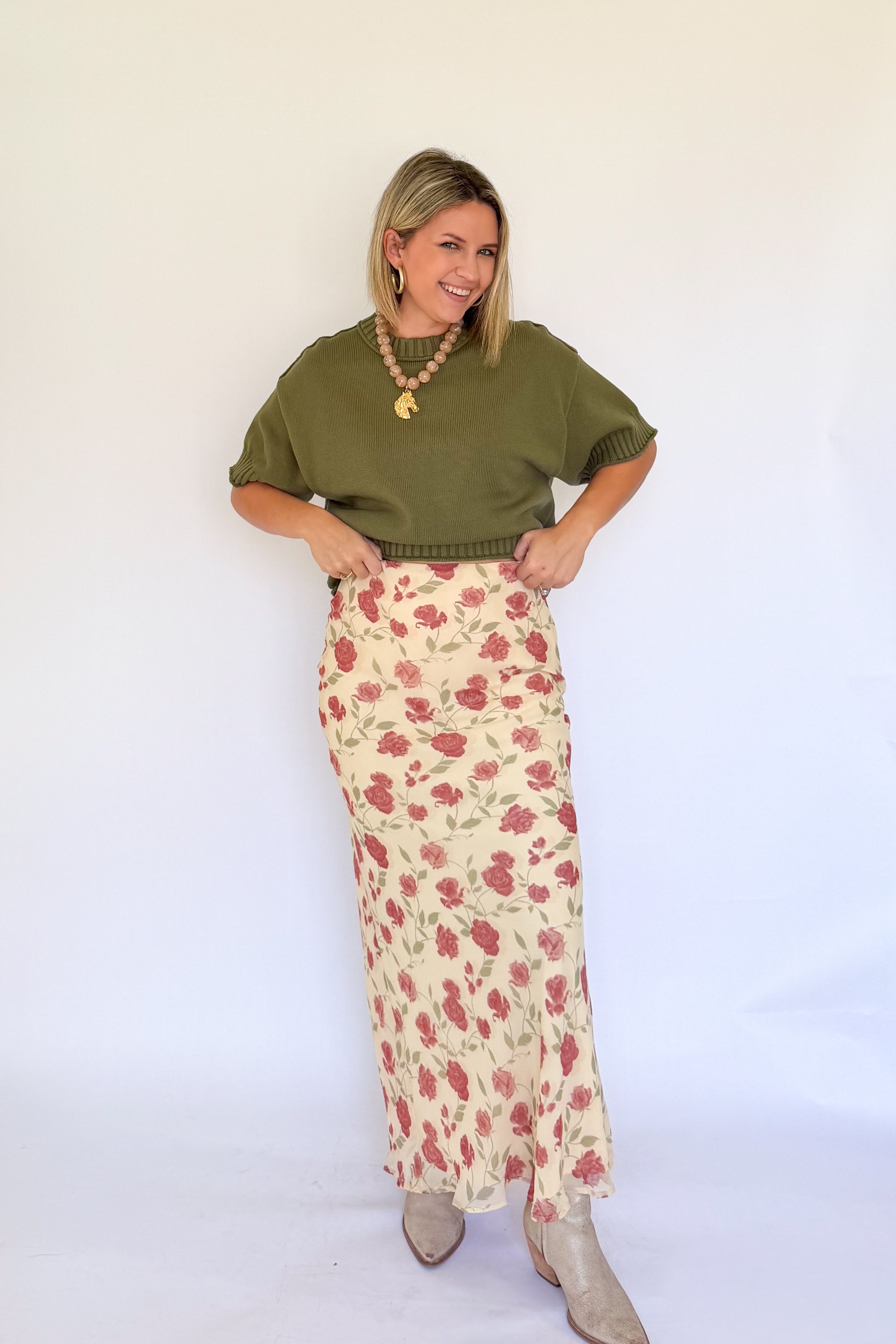 sofie the label Kali Midi Skirt